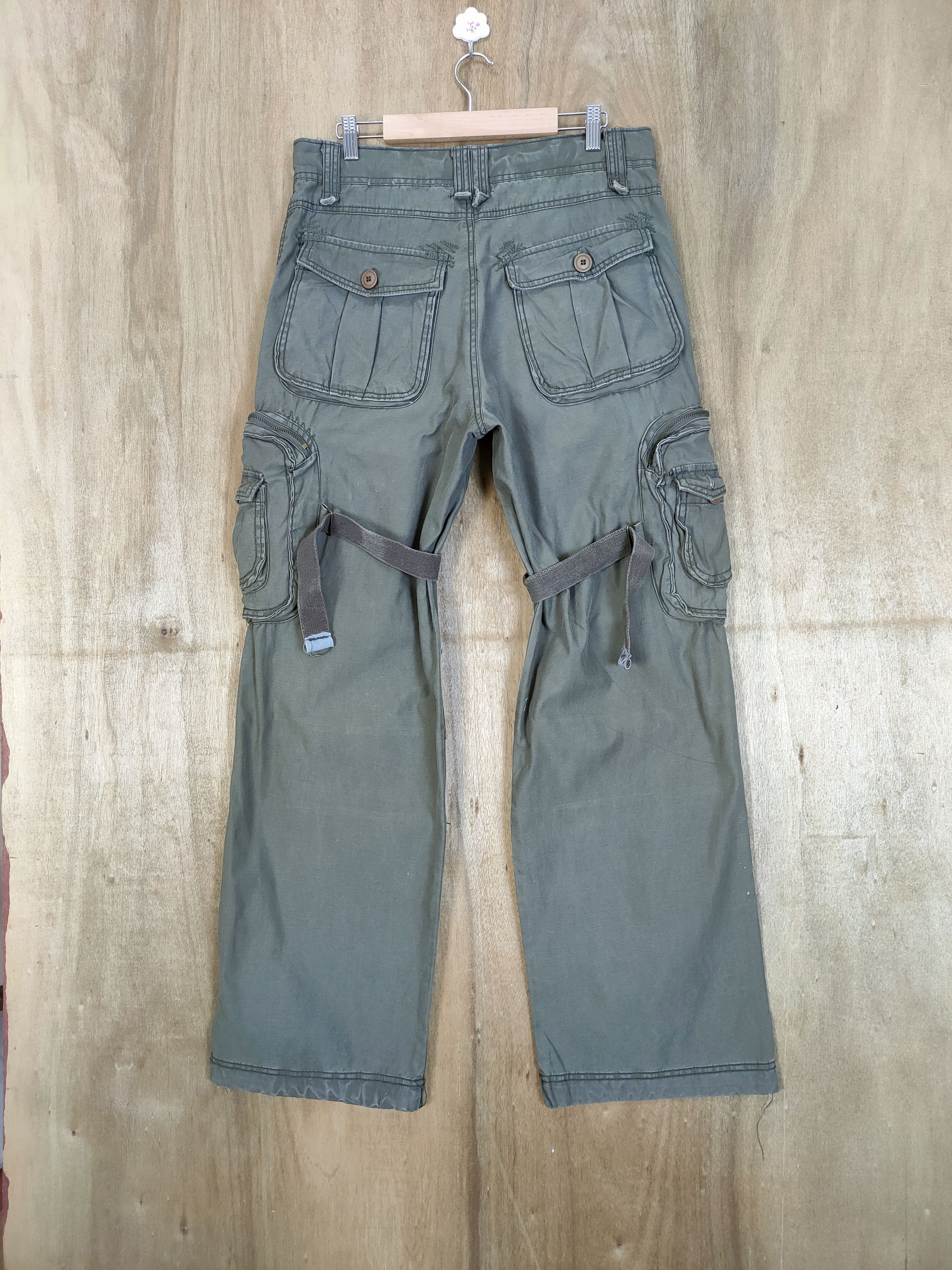 Japanese Brand × Seditionaries × Vintage VINTAGE GAME FADED BONDAGE CARGO PANTS Size US 34 / EU 50 - 5 Thumbnail