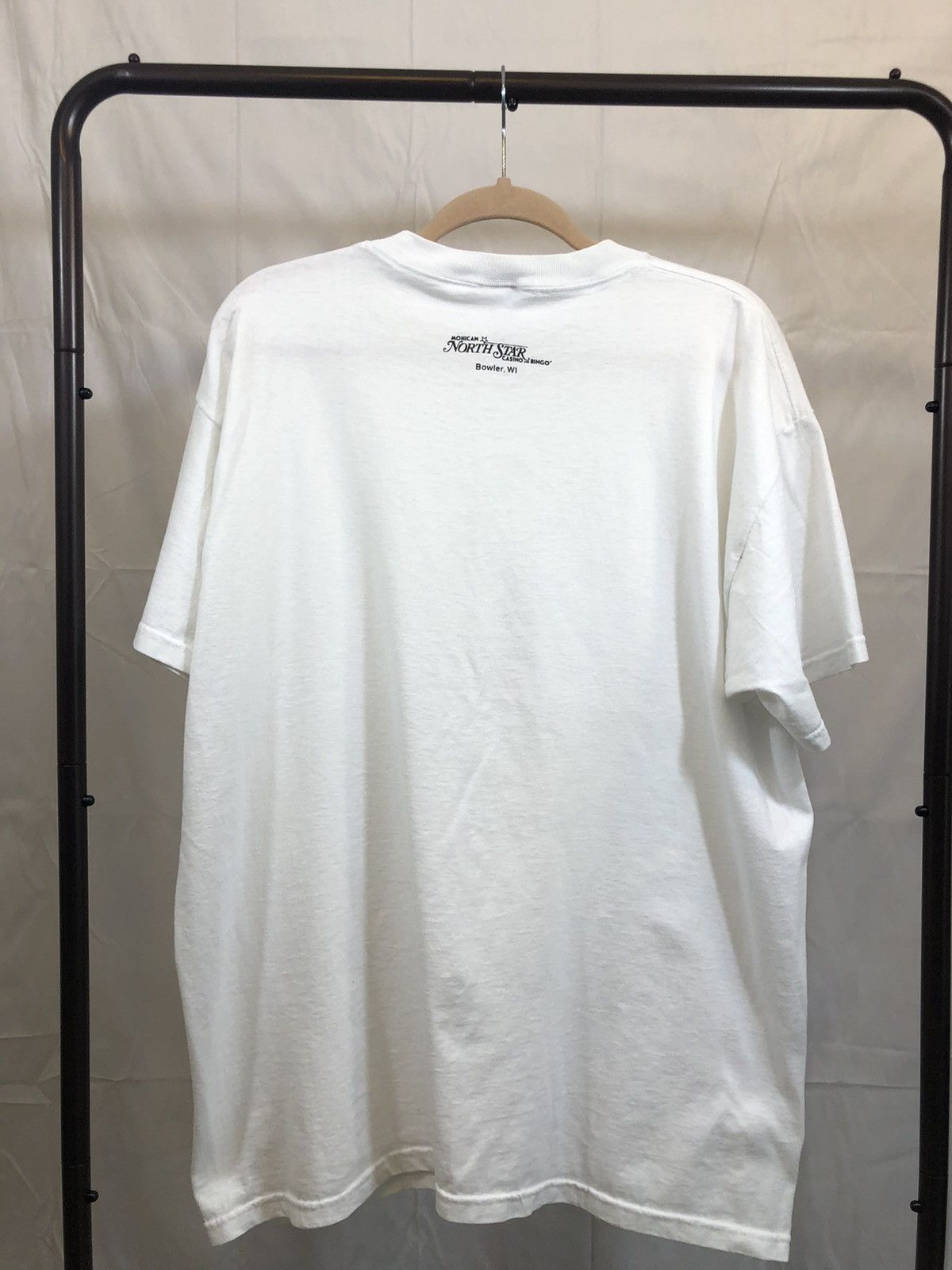 Vintage Y2K Jackpot Casino Slot Machine White Gambler Tee Size US XL / EU 56 / 4 - 11 Thumbnail