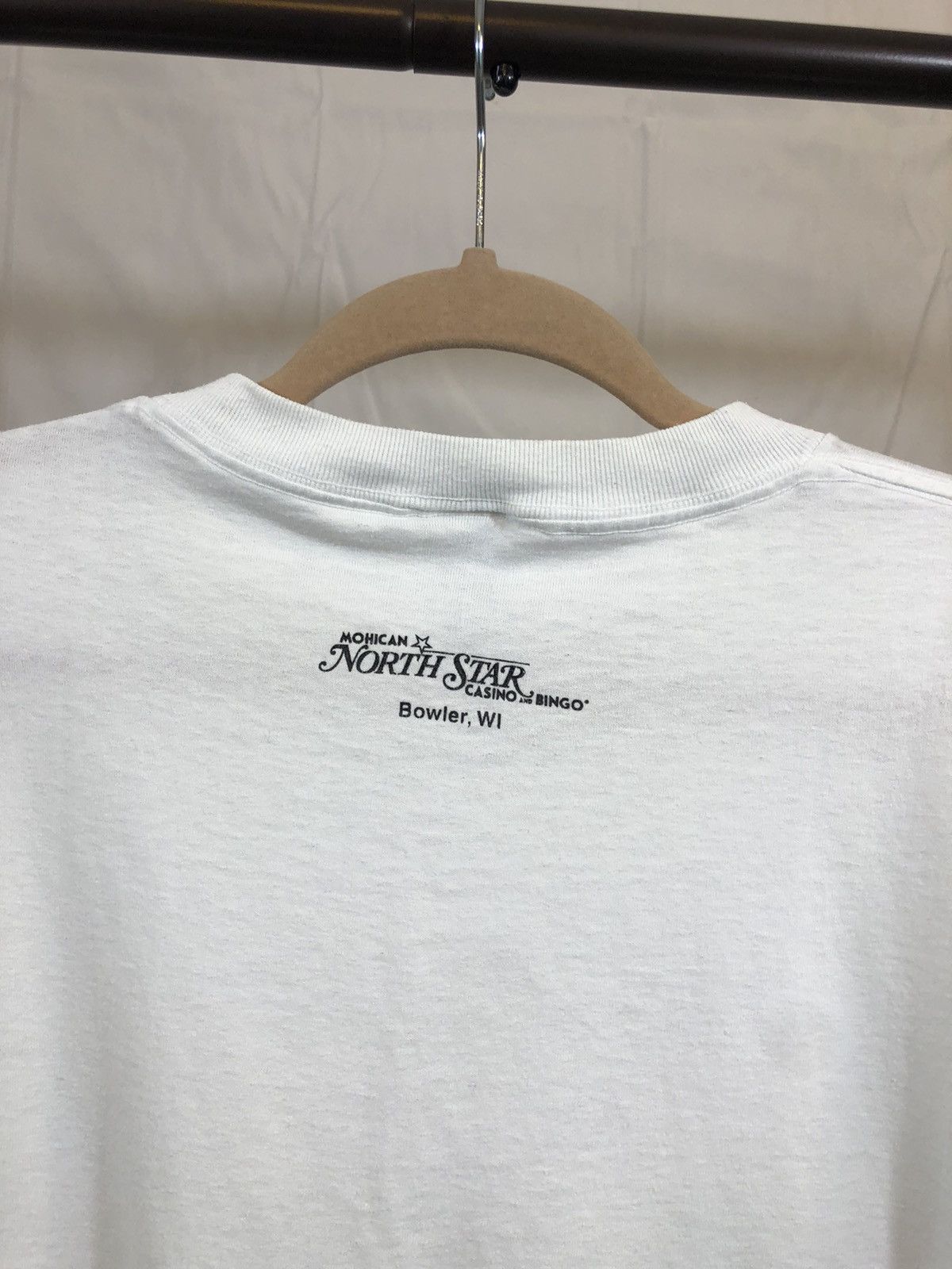 Vintage Y2K Jackpot Casino Slot Machine White Gambler Tee Size US XL / EU 56 / 4 - 12 Thumbnail