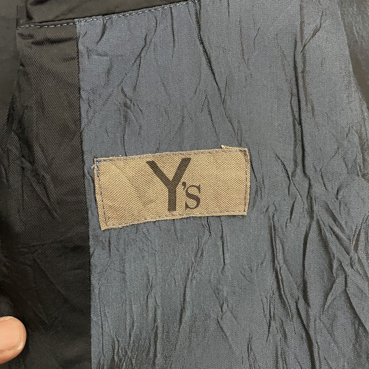 Yohji Yamamoto Vintage Y’s Yohji Yamamoto Shiny Meterial Coat Jacket Size US L / EU 52-54 / 3 - 5 Thumbnail