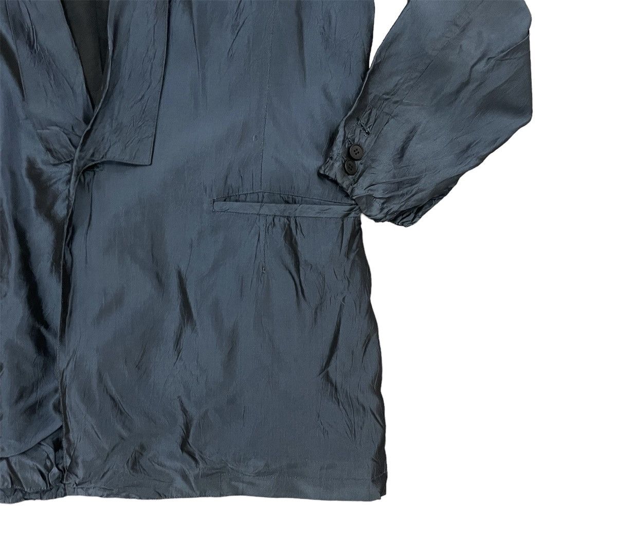 Yohji Yamamoto Vintage Y’s Yohji Yamamoto Shiny Meterial Coat Jacket Size US L / EU 52-54 / 3 - 4 Thumbnail