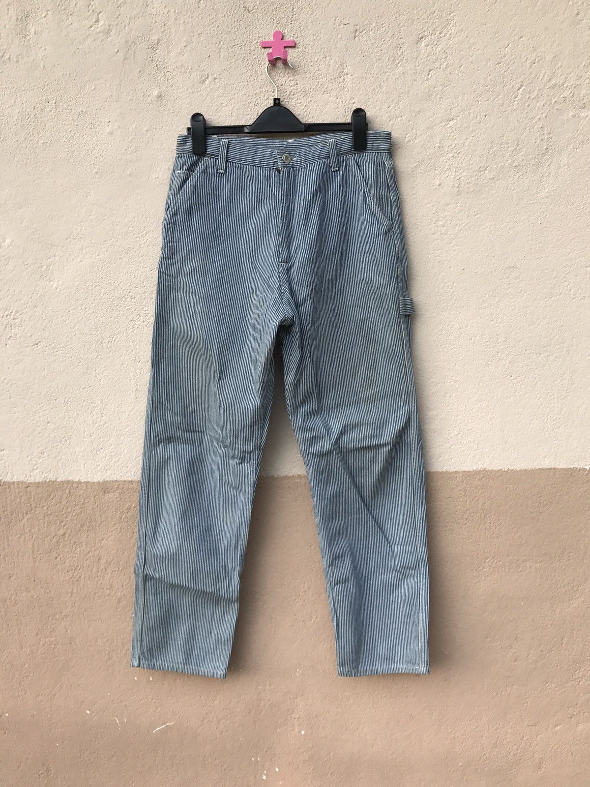 Good Enough × Hiroshi Fujiwara GOOD ENOUGH HICKORY STRIPE PANTS HIROSHI FUJIWARA DESIGN Size US 32 / EU 48 - 1 Thumbnail