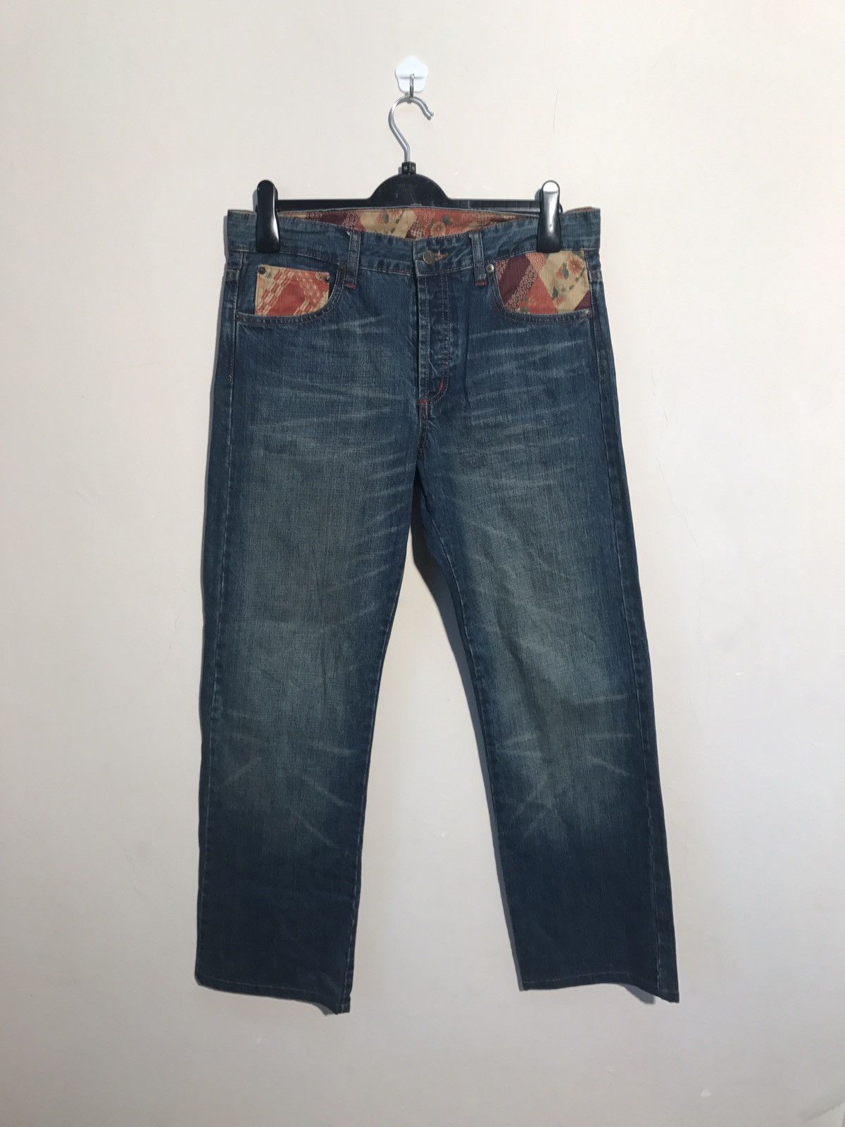 Japanese Brand × Takeo Kikuchi JAPAN BRAND TRADITIONAL ART DENIM DESIGN RARE Size US 34 / EU 50 - 2 Thumbnail
