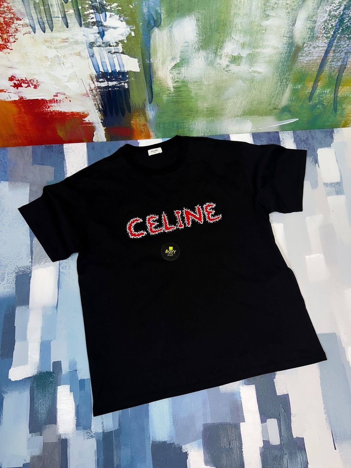 Celine Celine logo t shirt | Grailed