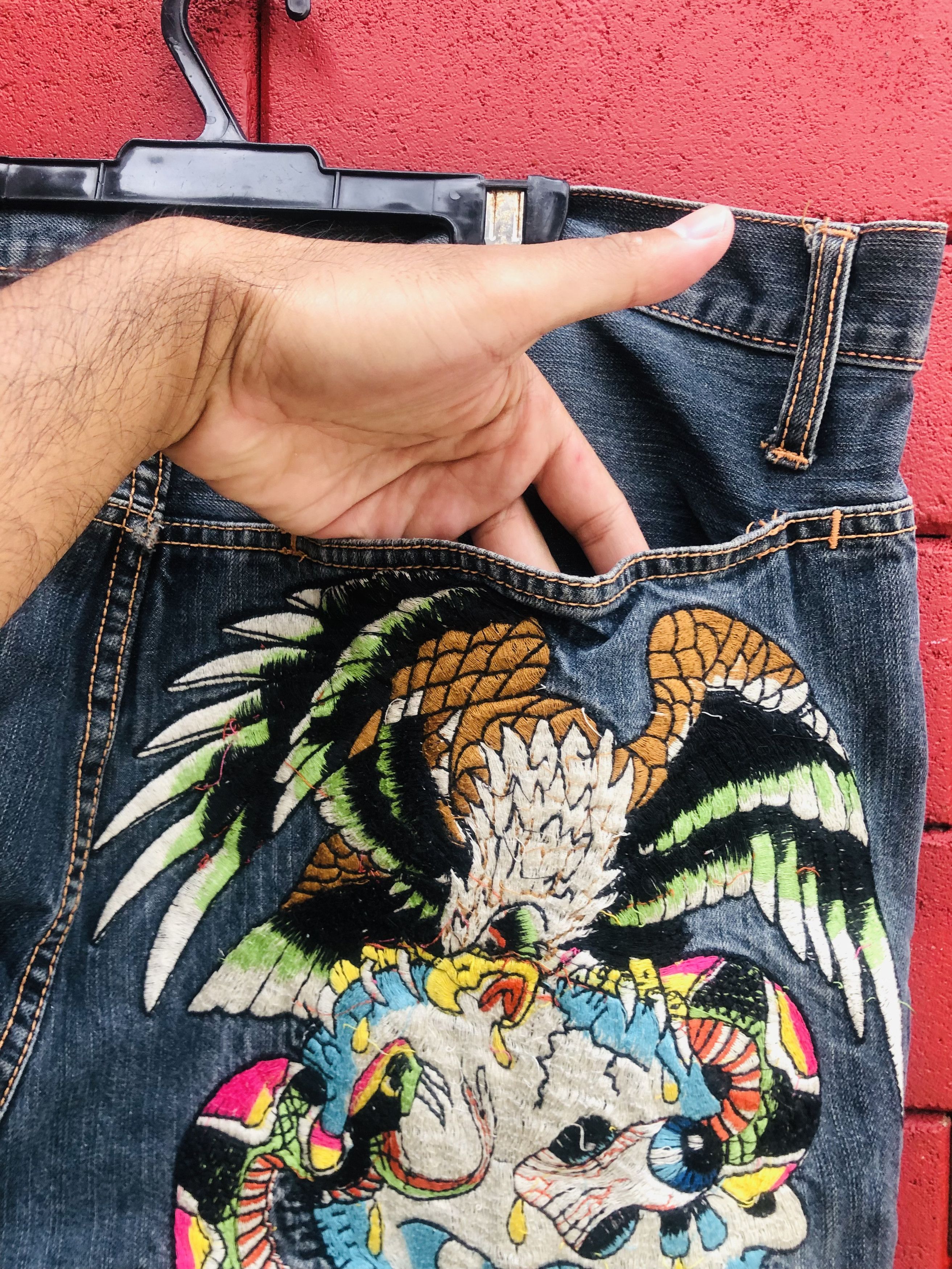 Japanese Brand × Vintage Vintage Ed Hardy Designer Streetwear Fashion Style Size US 40 / EU 56 - 5 Thumbnail