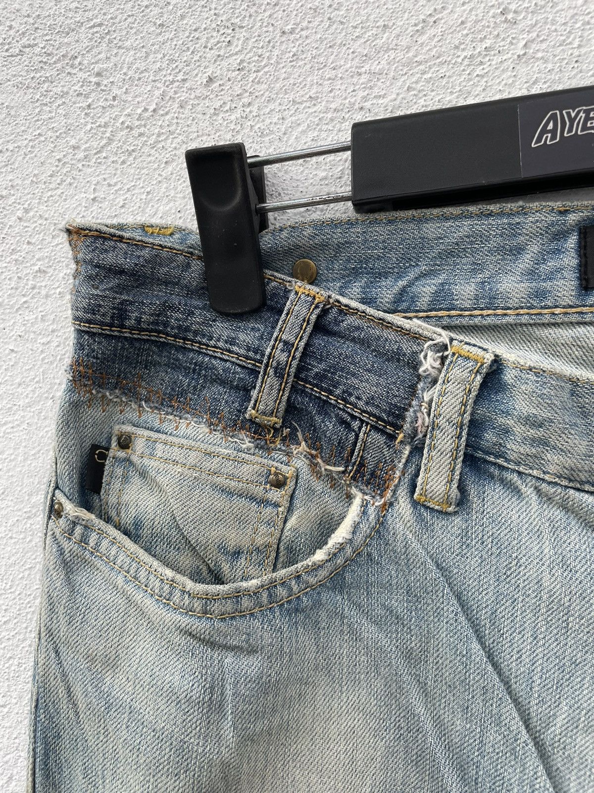 Just Cavalli Just Cavali Japan Market Distressed Flare Jeans Size US 32 / EU 48 - 7 Thumbnail