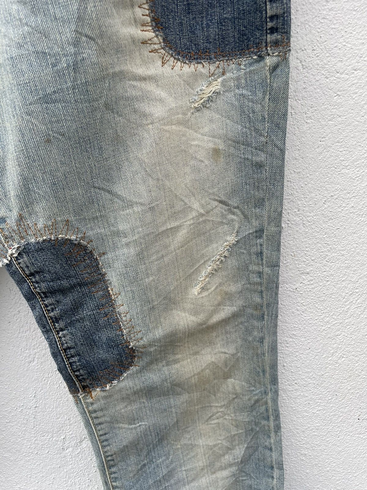 Just Cavalli Just Cavali Japan Market Distressed Flare Jeans Size US 32 / EU 48 - 4 Thumbnail