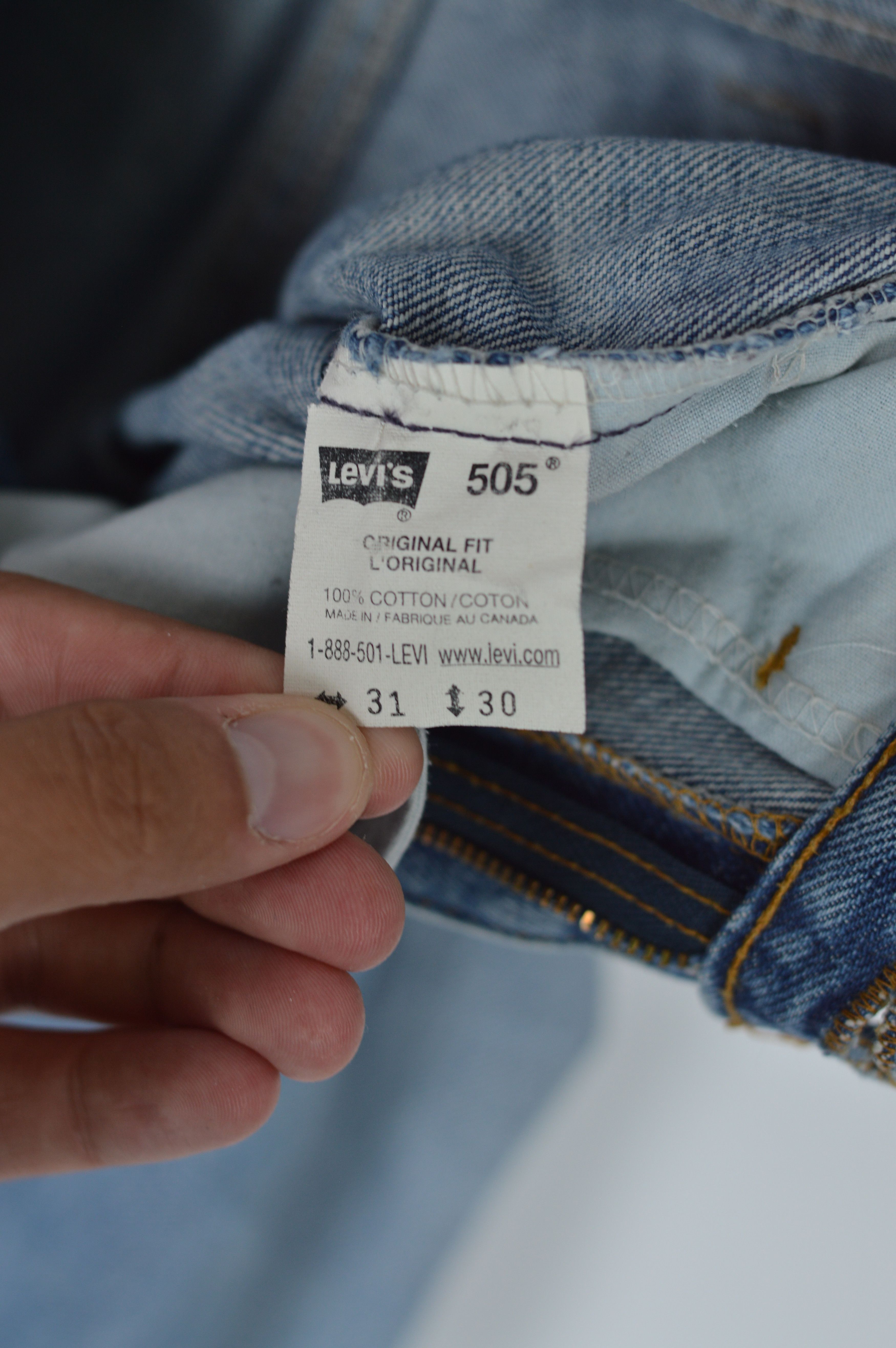Levi's × Levi's Vintage Clothing × Vintage Vintage Levi's 505 Light Washed Blue Denim Jean Pant Size US 31 - 12 Thumbnail