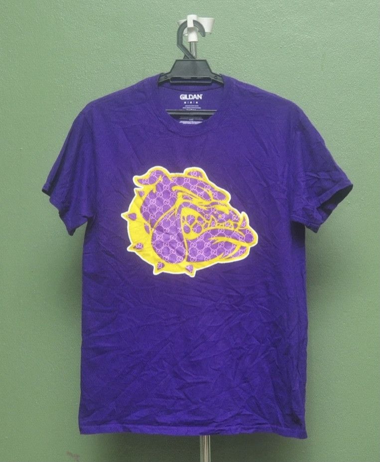 image of Vintage Parody Bulldog Big Logo Purple Streetwear Fashion Style, Men's (Size Medium)