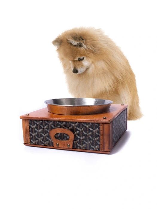 image of Goyard 1980's Dog / Pet Bowl in Black, Men's