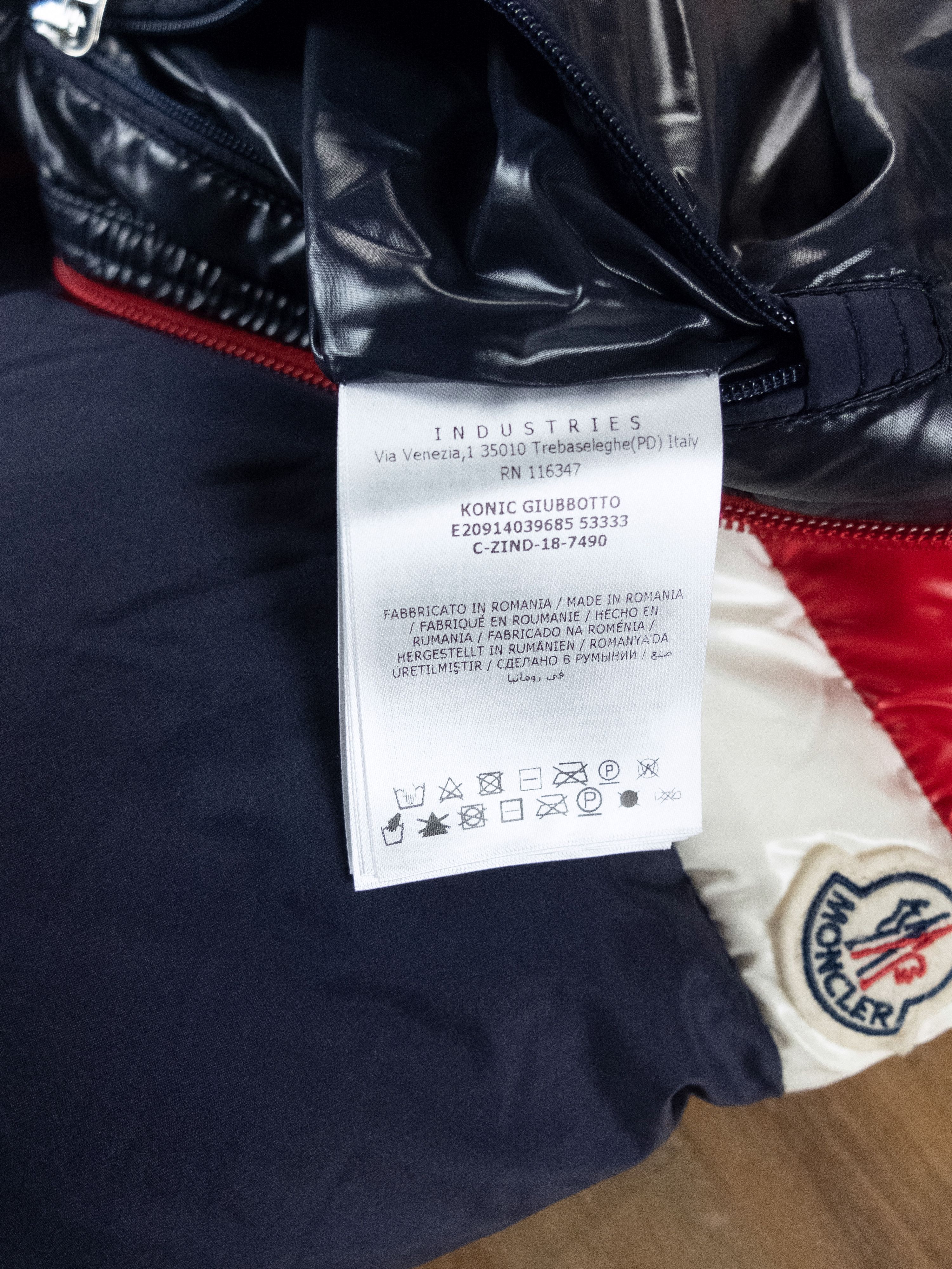 Moncler MONCLER Konic navy red contrast quilted down jacket - M / 2 Size US M / EU 48-50 / 2 - 10 Thumbnail