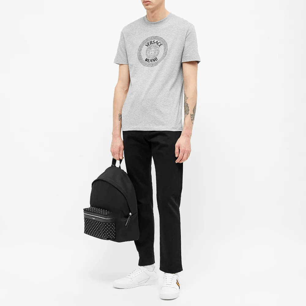 Versace VERSACE gray Medusa print Milano t-shirt - Medium Size US M / EU 48-50 / 2 - 3 Thumbnail