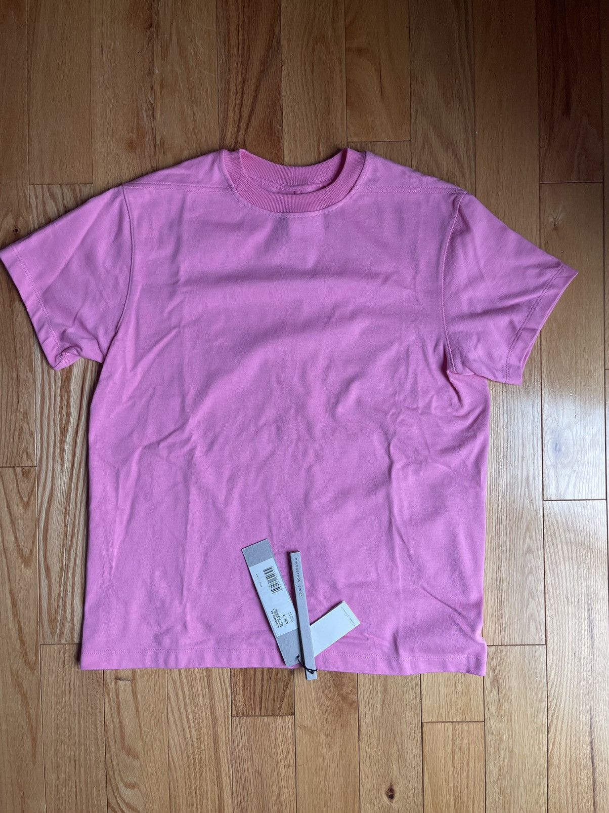 image of Rick Owens Ss21 Phlegethon Pink Level Tee, Men's (Size Small)