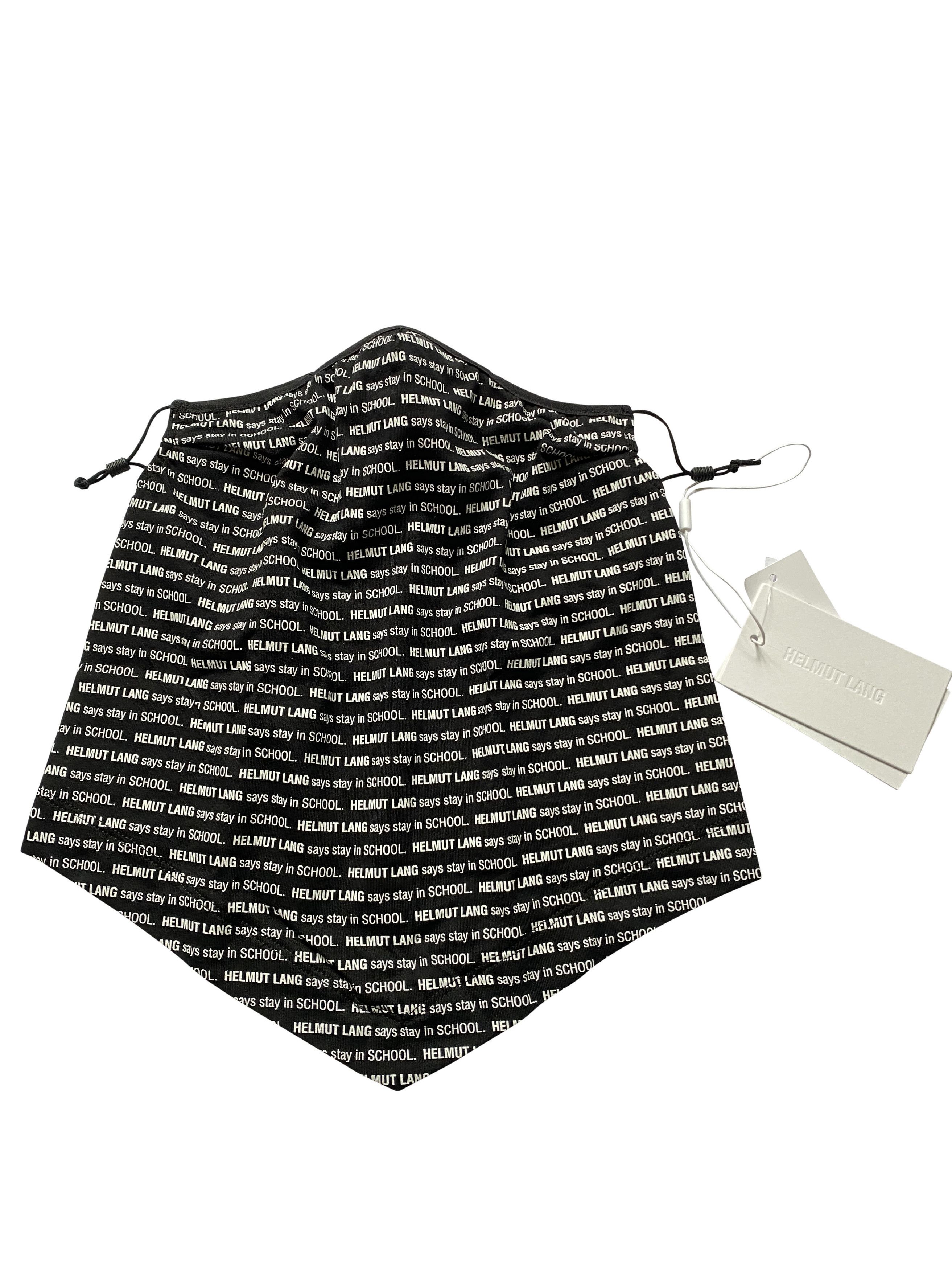 Helmut Lang ⚡️QUICK SALE⚡️Helmut Lang Logo Black Mask Size ONE SIZE - 1 Thumbnail