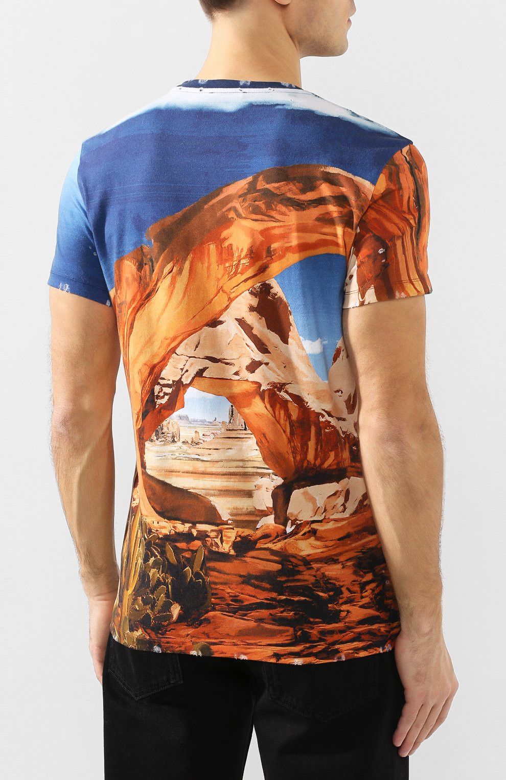 BALMAIN Grand Canyon print logo t-shirt NWT Small