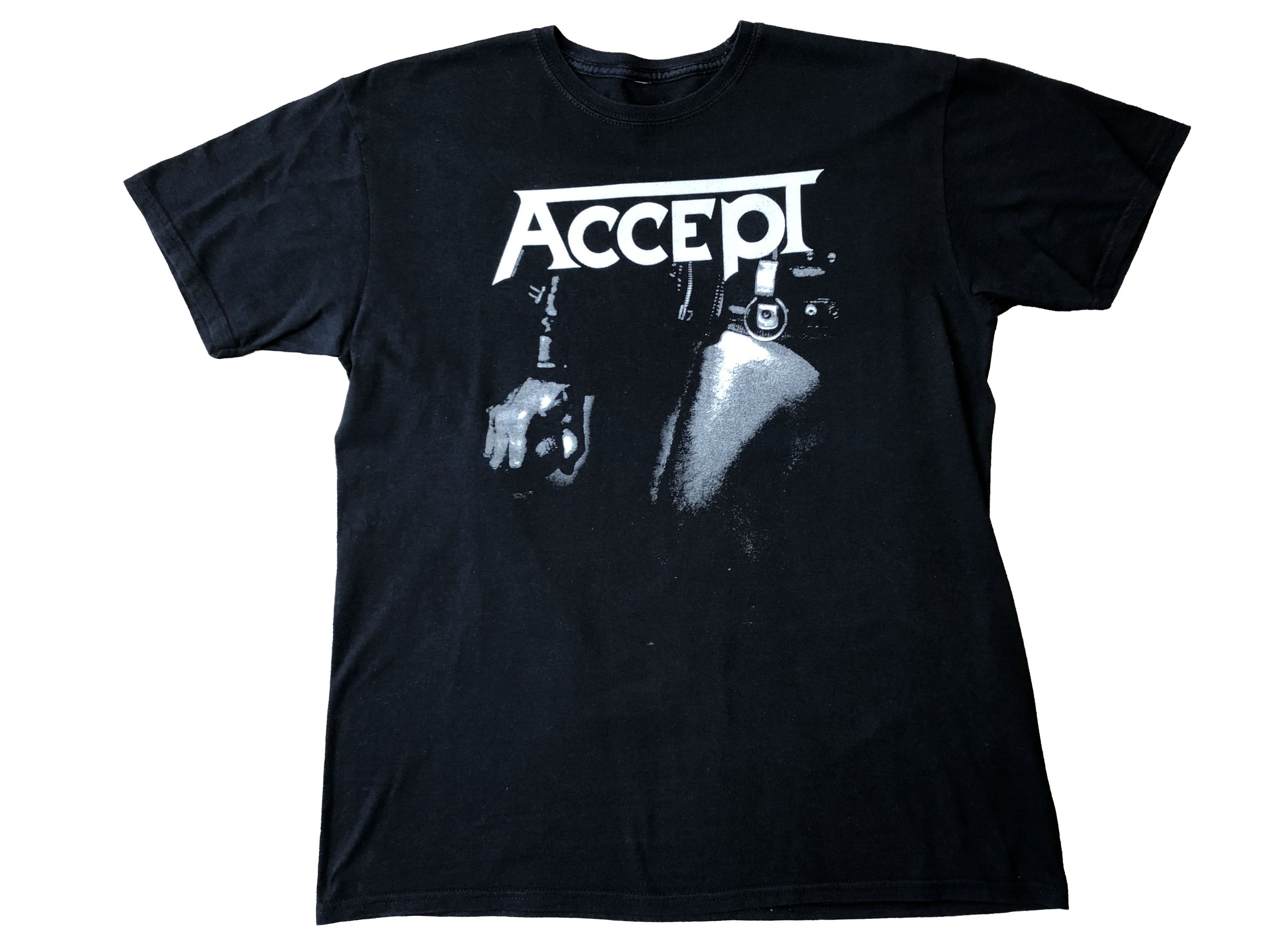 Band Tees × Vintage Vintage Accept Heavy Metal Band Tee Shirt Y2K Hype Size US M / EU 48-50 / 2 - 1 Thumbnail
