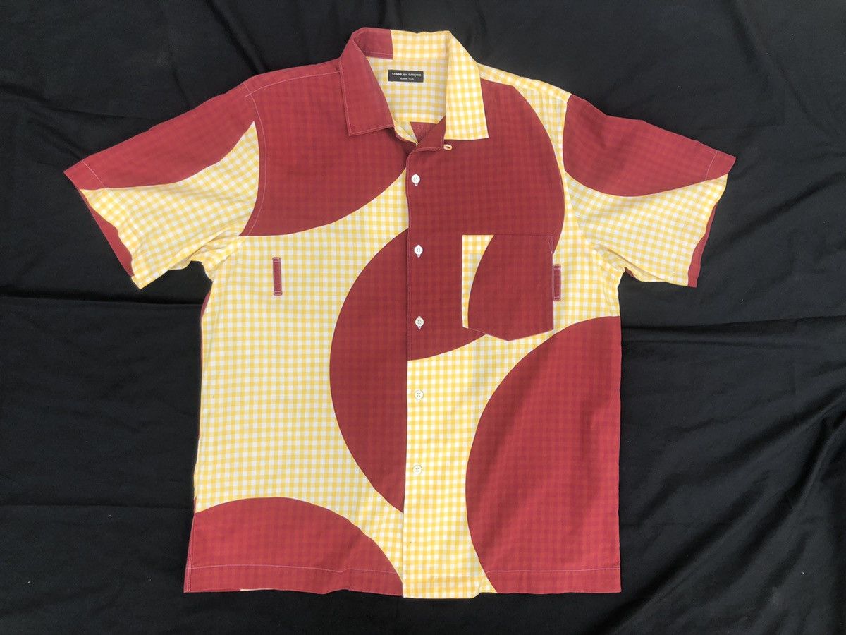 Comme des Garcons Homme Plus AD2001 CDGHP Japan 2001 Camp Collar Psychedelic Shirt Size US M / EU 48-50 / 2 - 1 Thumbnail