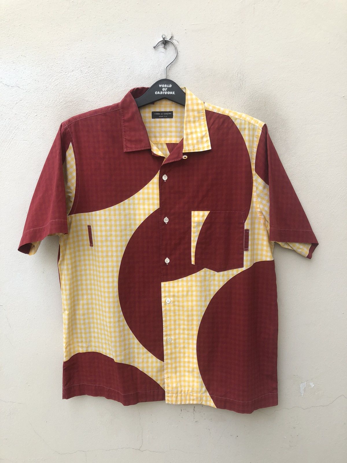 Comme des Garcons Homme Plus AD2001 CDGHP Japan 2001 Camp Collar Psychedelic Shirt Size US M / EU 48-50 / 2 - 3 Thumbnail