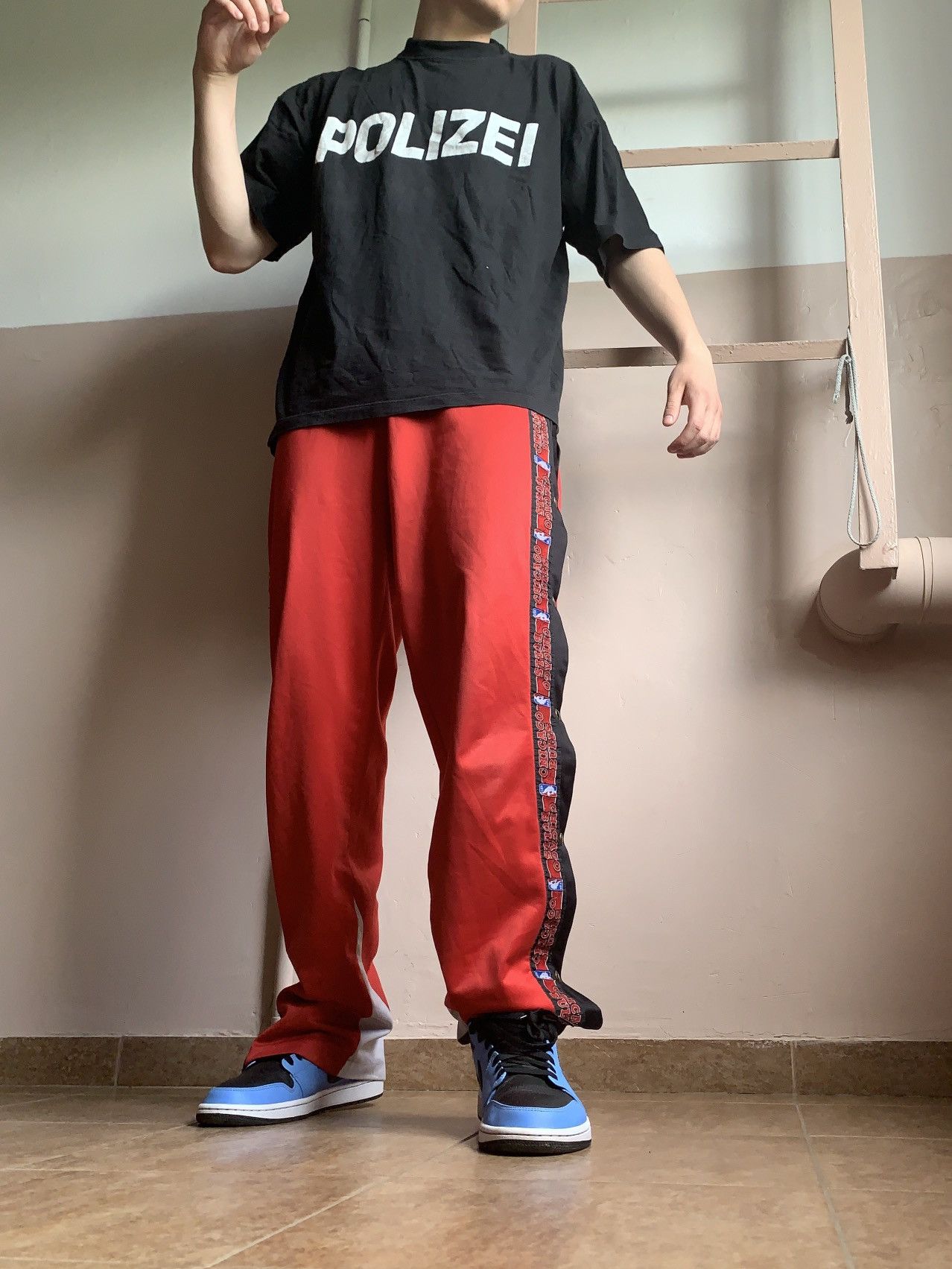 Champion × NBA × Vintage Vintage 90s Champion Track Pants Size US 31 - 1 Thumbnail