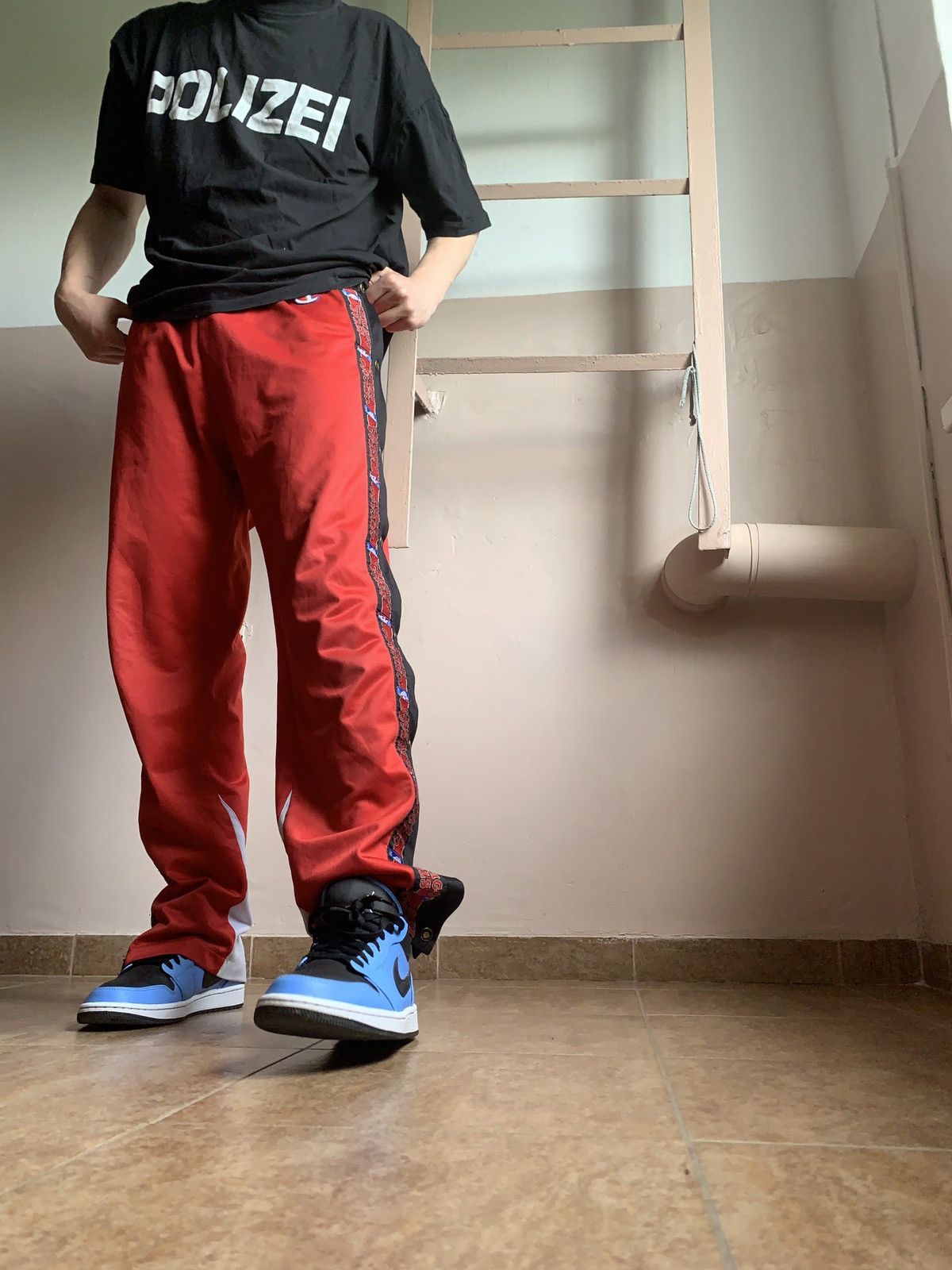 Champion × NBA × Vintage Vintage 90s Champion Track Pants Size US 31 - 3 Thumbnail