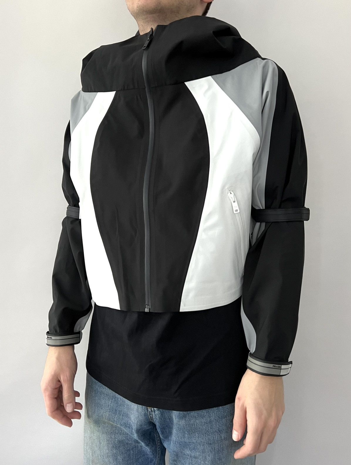 Prada 🔥$2.6K VALUE🔥 Prada Technical Sport Jacket with rubber patch Size US S / EU 44-46 / 1 - 4 Thumbnail