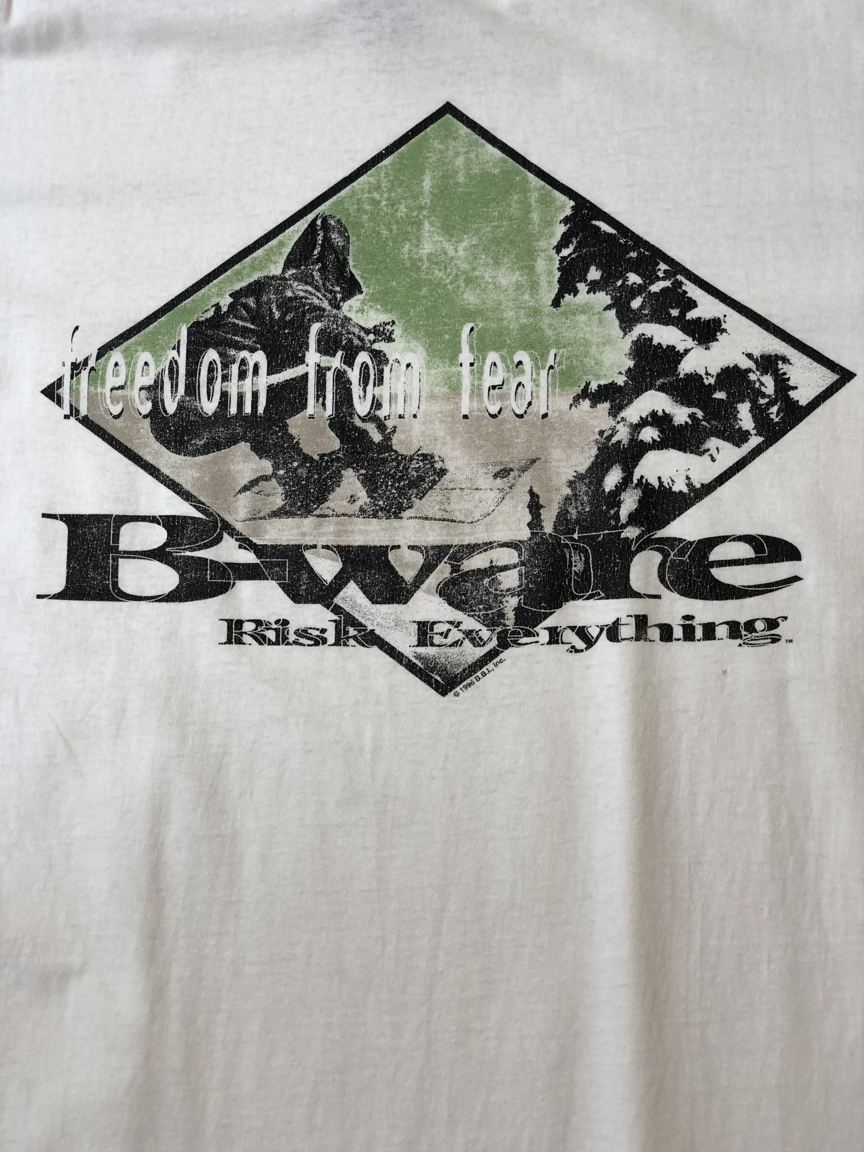 Vintage Vintage 1996 Skateboard Street Tee Risk Shirt Y2K Hype Size US M / EU 48-50 / 2 - 12 Thumbnail
