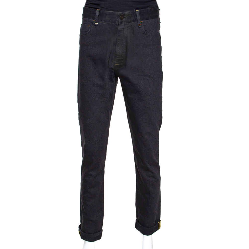 Fendi FENDI x Fila black pocket FF logo straight jeans Size 31 Size US 31 - 3 Thumbnail