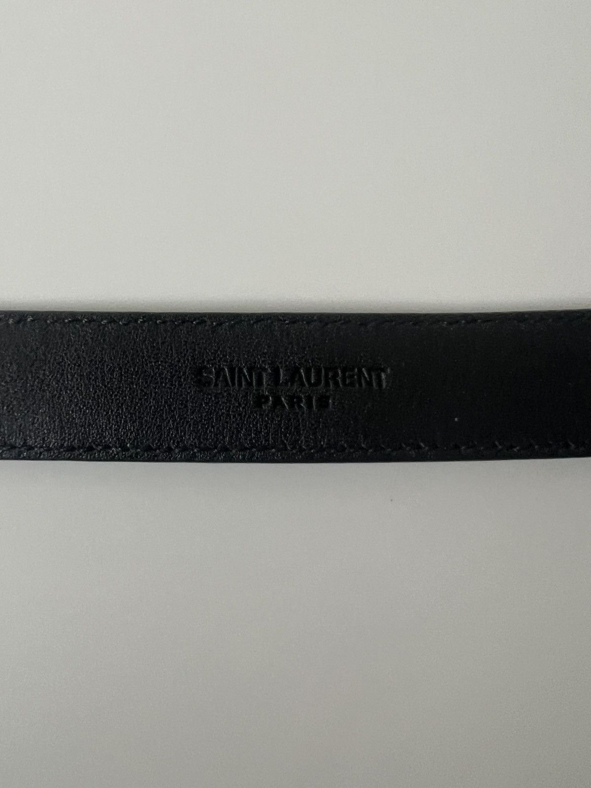 Saint Laurent Paris × Yves Saint Laurent Saint Laurent Bronze Metal Logo Belt Size ONE SIZE - 3 Thumbnail