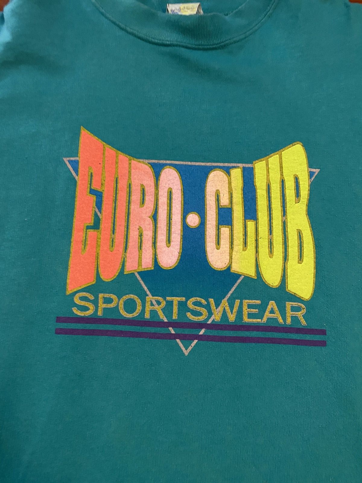 Vintage Vintage 90’s Euro Club Crewneck Sweatshirt Size US L / EU 52-54 / 3 - 2 Thumbnail