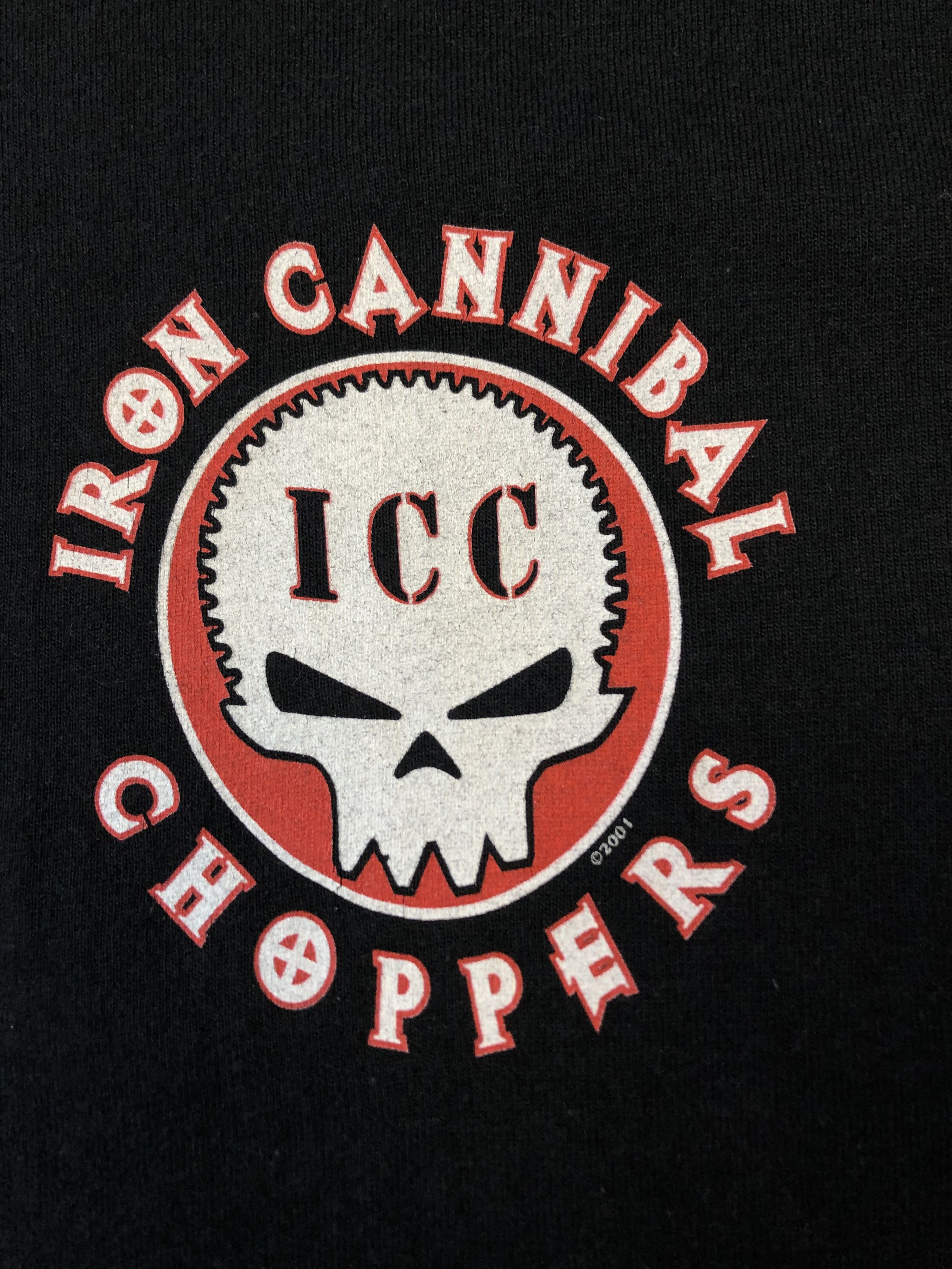 Band Tees × Vintage × West Coast Choppers VIntage Iron Cannibal Choppers Linkoln Tee Shirt Rare Size US L / EU 52-54 / 3 - 4 Thumbnail
