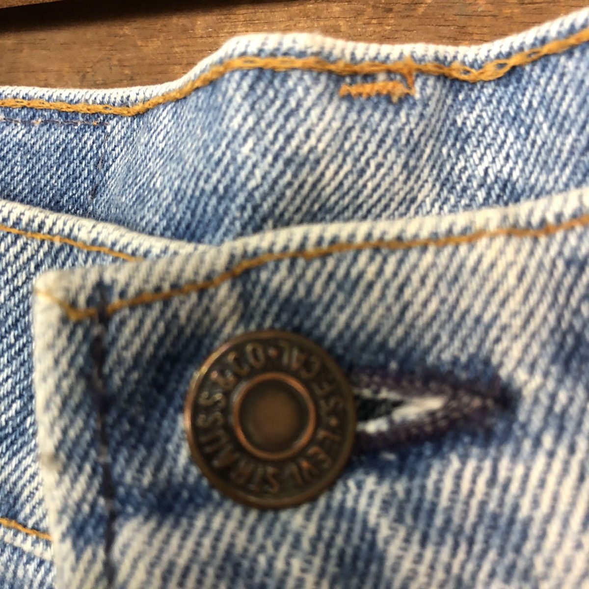 Levi's 80´ 505 Levis Strauss vintage faded Denim Jeans Pants #5752 Size US 32 / EU 48 - 7 Thumbnail