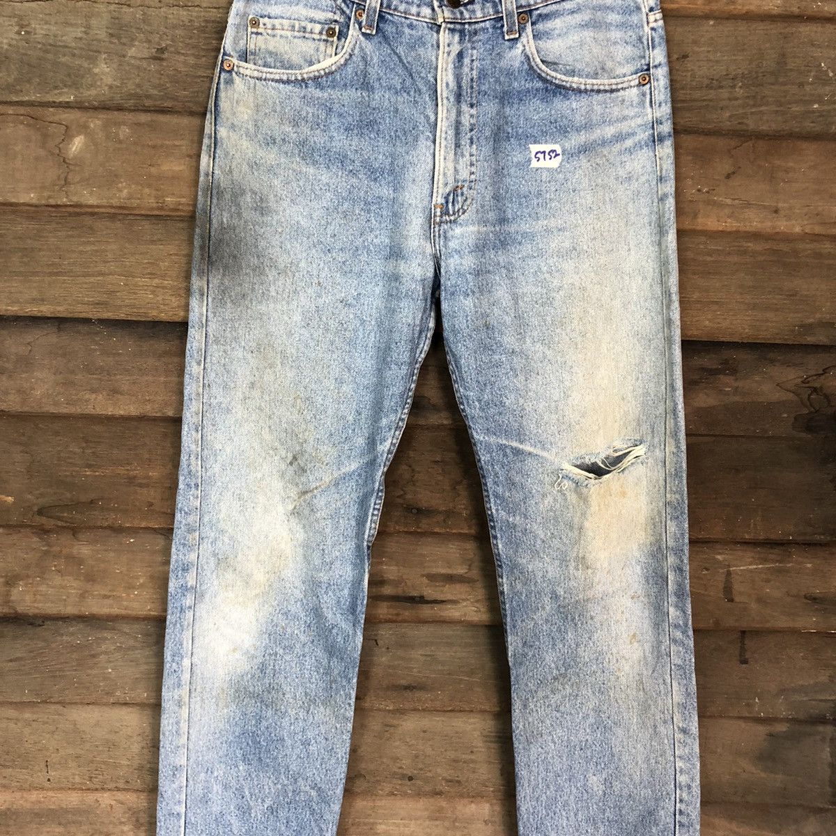 Levi's 80´ 505 Levis Strauss vintage faded Denim Jeans Pants #5752 Size US 32 / EU 48 - 4 Thumbnail