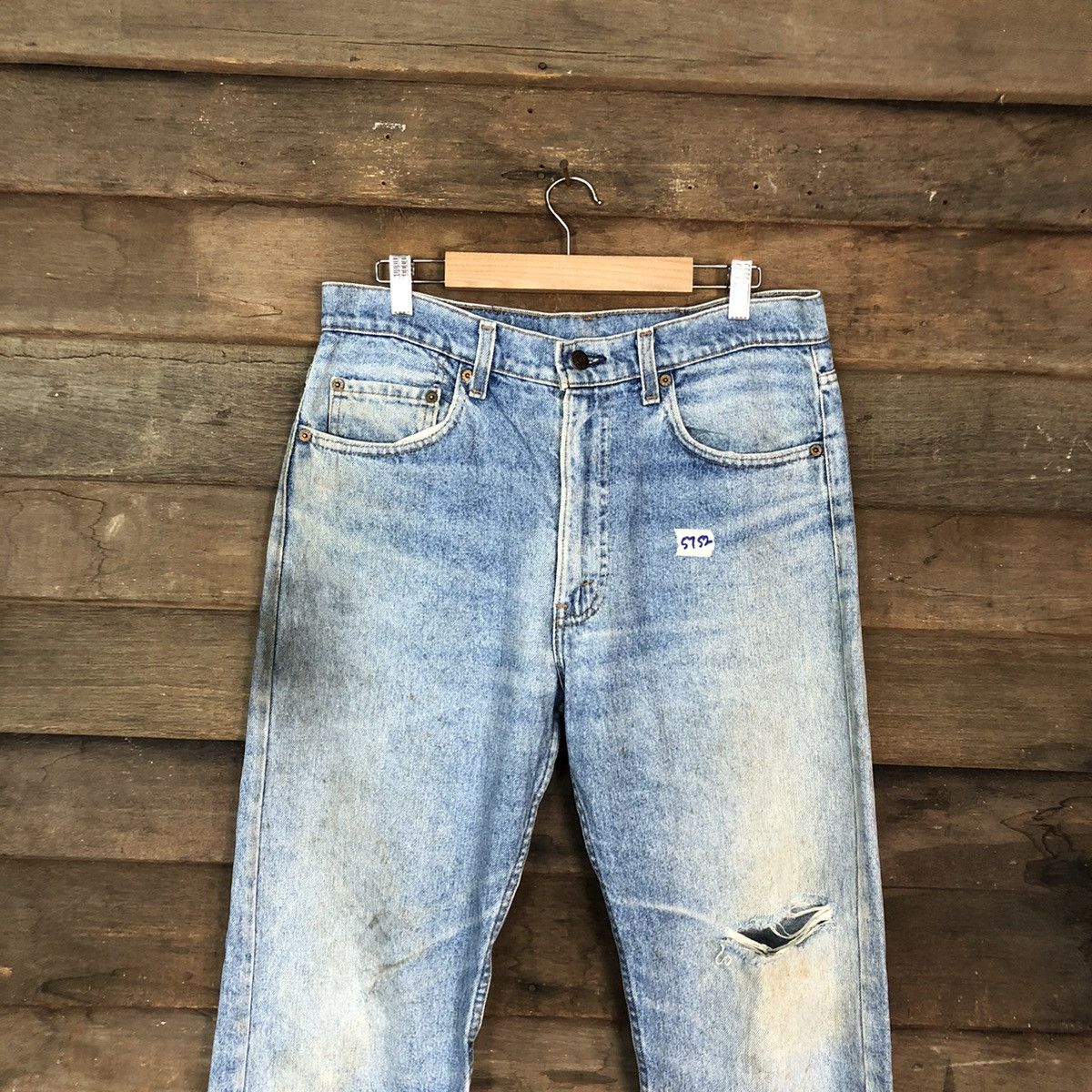 Levi's 80´ 505 Levis Strauss vintage faded Denim Jeans Pants #5752 Size US 32 / EU 48 - 2 Thumbnail