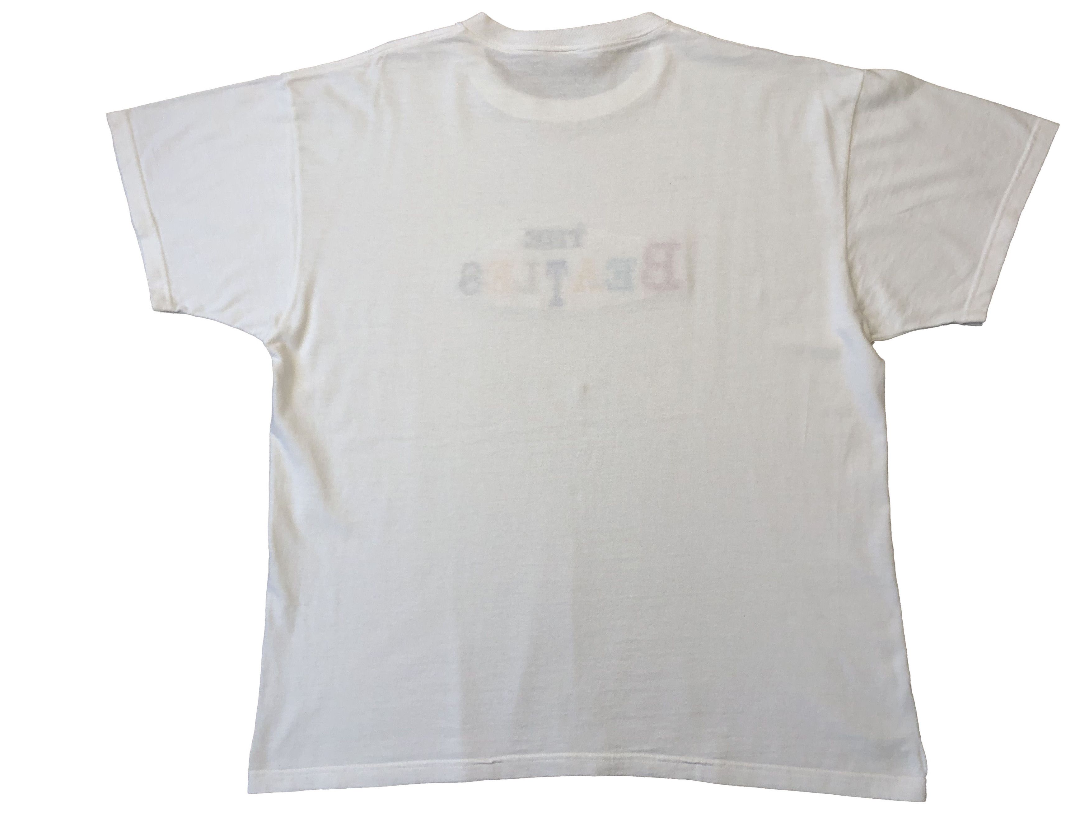 Band Tees × Vintage Vintage 90's The Beatles Band Tee Rare Y2K Hype Drill Size US XL / EU 56 / 4 - 7 Thumbnail