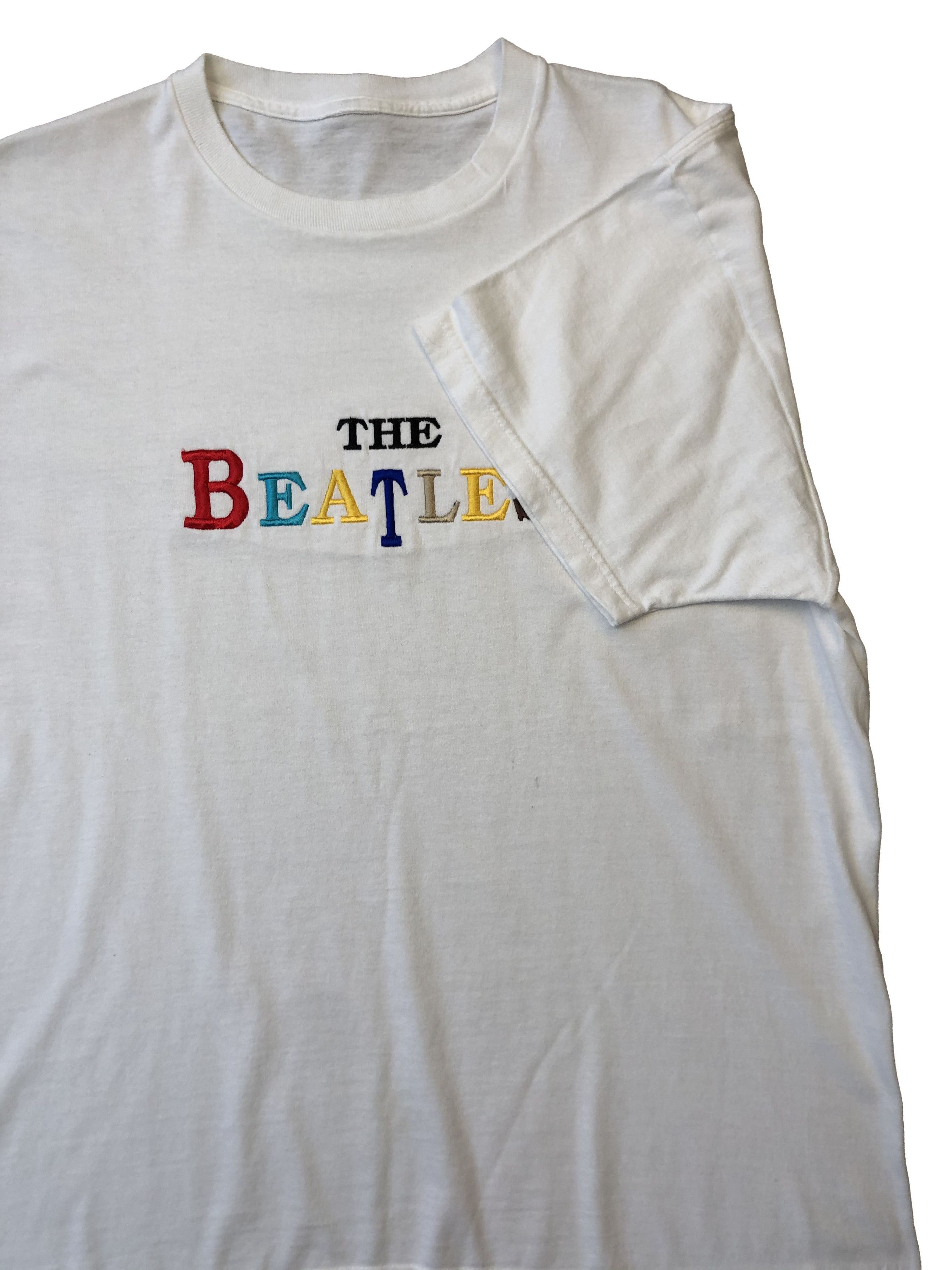 Band Tees × Vintage Vintage 90's The Beatles Band Tee Rare Y2K Hype Drill Size US XL / EU 56 / 4 - 2 Thumbnail