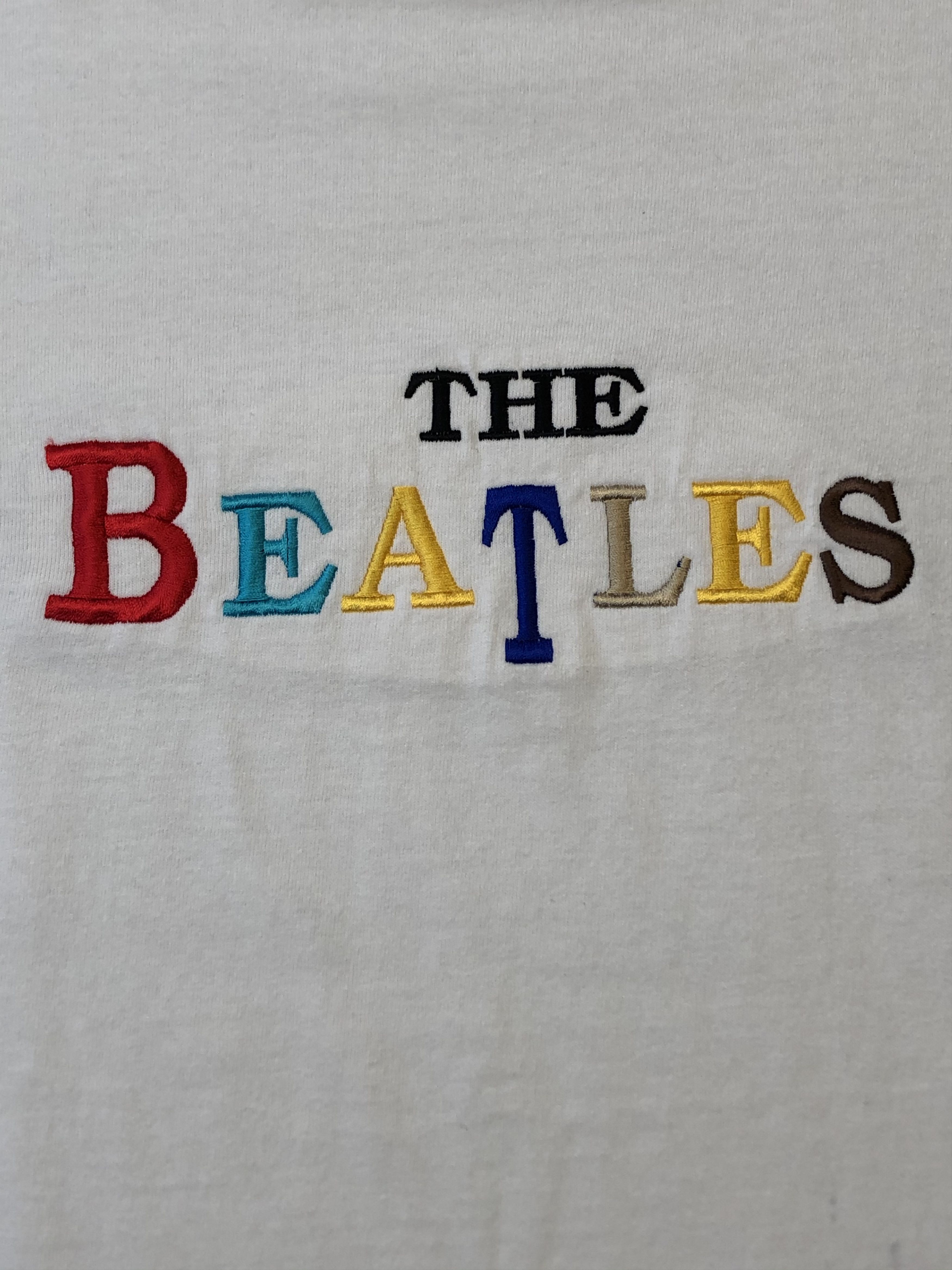 Band Tees × Vintage Vintage 90's The Beatles Band Tee Rare Y2K Hype Drill Size US XL / EU 56 / 4 - 3 Thumbnail