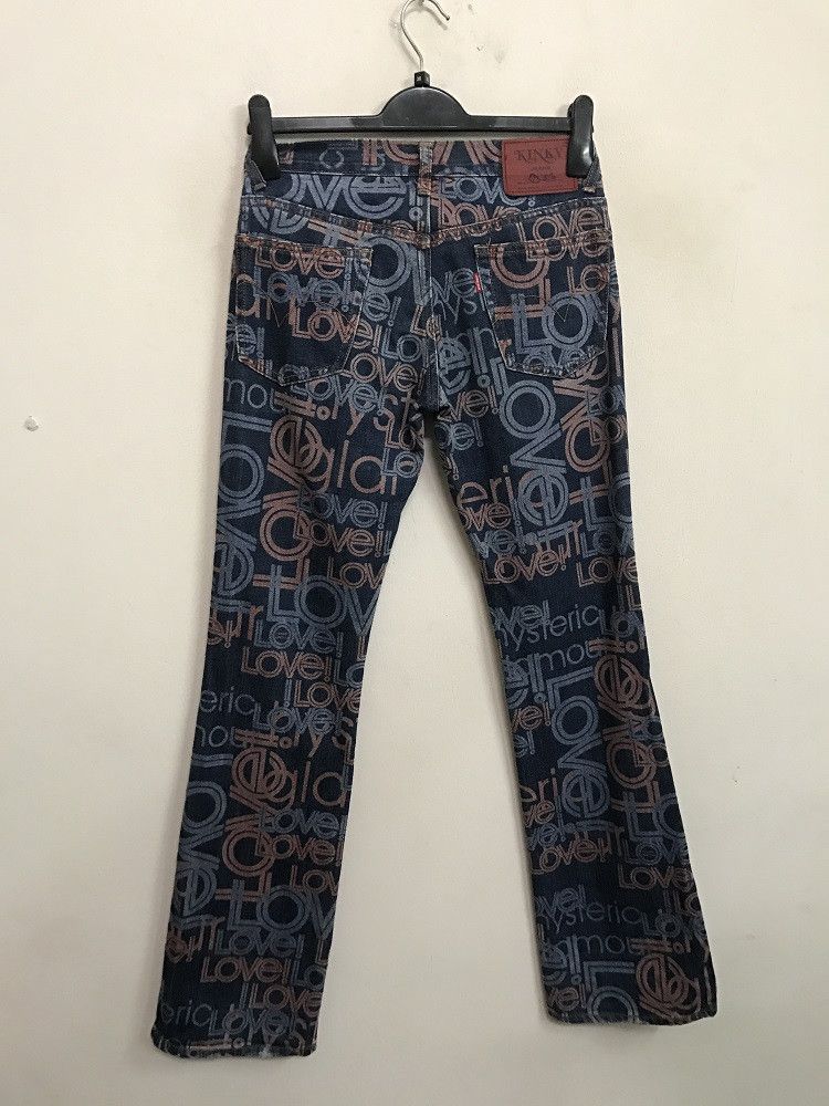 Hysteric Glamour × Japanese Brand Hg Made in Japan All Print Psychedelic Denim Jeans Size US 28 / EU 44 - 9 Thumbnail