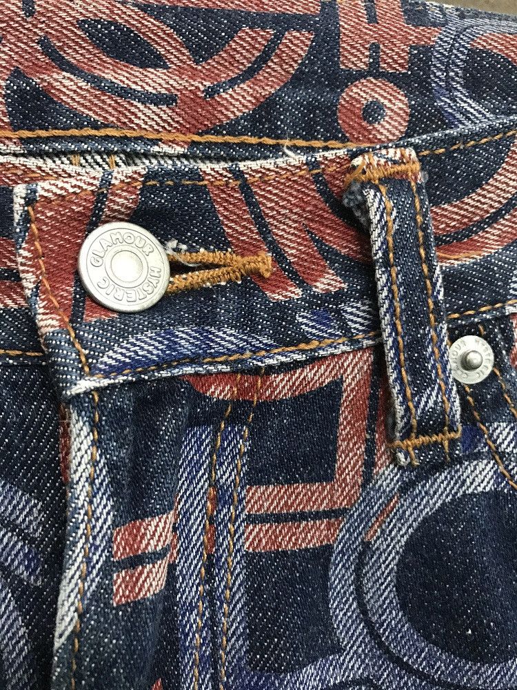 Hysteric Glamour × Japanese Brand Hg Made in Japan All Print Psychedelic Denim Jeans Size US 28 / EU 44 - 4 Thumbnail