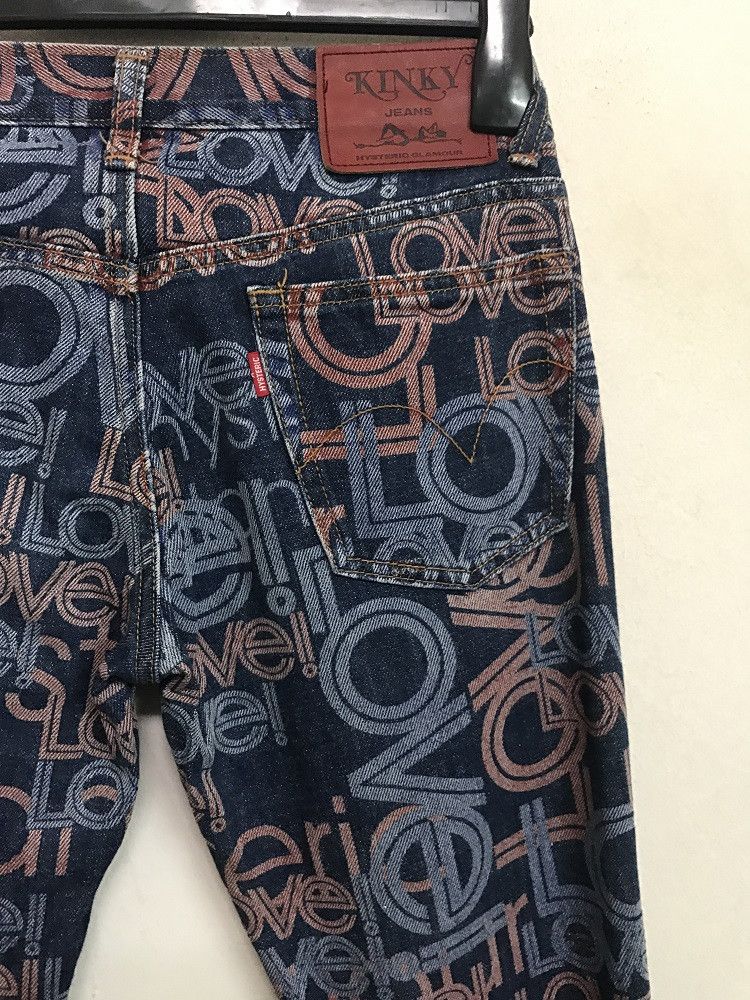 Hysteric Glamour × Japanese Brand Hg Made in Japan All Print Psychedelic Denim Jeans Size US 28 / EU 44 - 11 Thumbnail