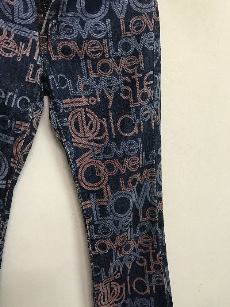 Hysteric Glamour × Japanese Brand Hg Made in Japan All Print Psychedelic Denim Jeans Size US 28 / EU 44 - 7 Thumbnail