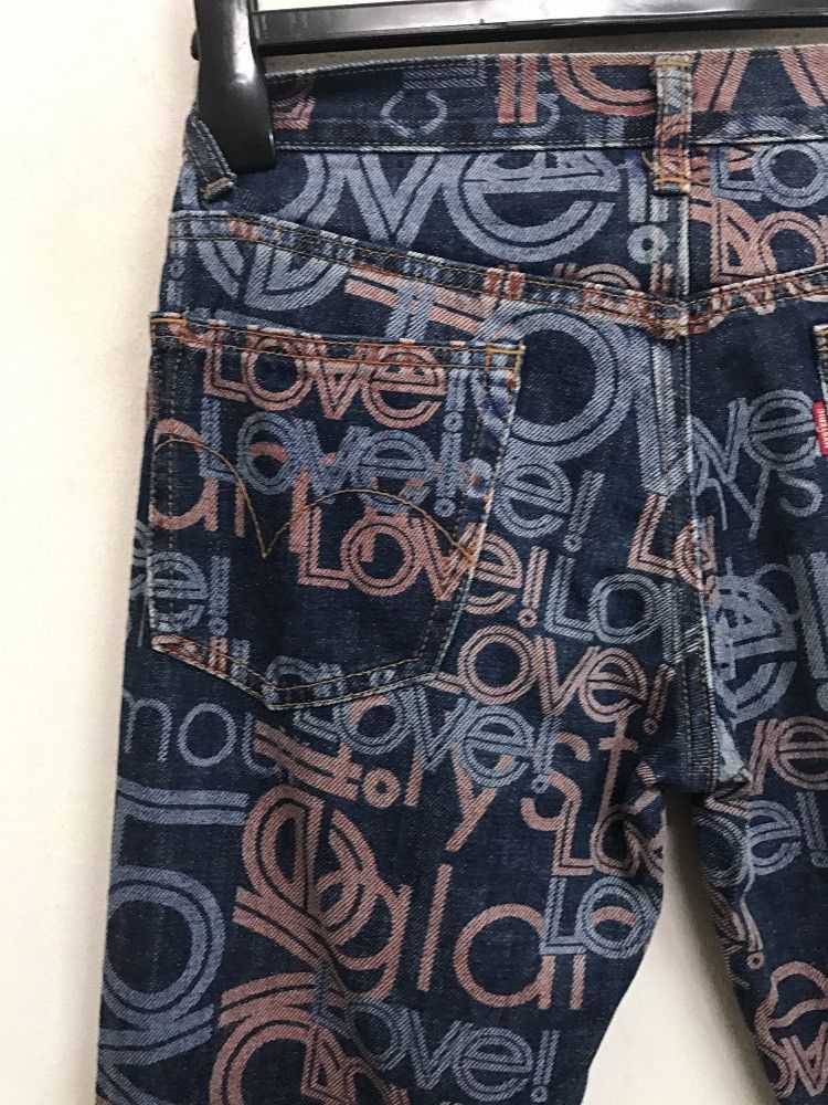 Hysteric Glamour × Japanese Brand Hg Made in Japan All Print Psychedelic Denim Jeans Size US 28 / EU 44 - 10 Thumbnail