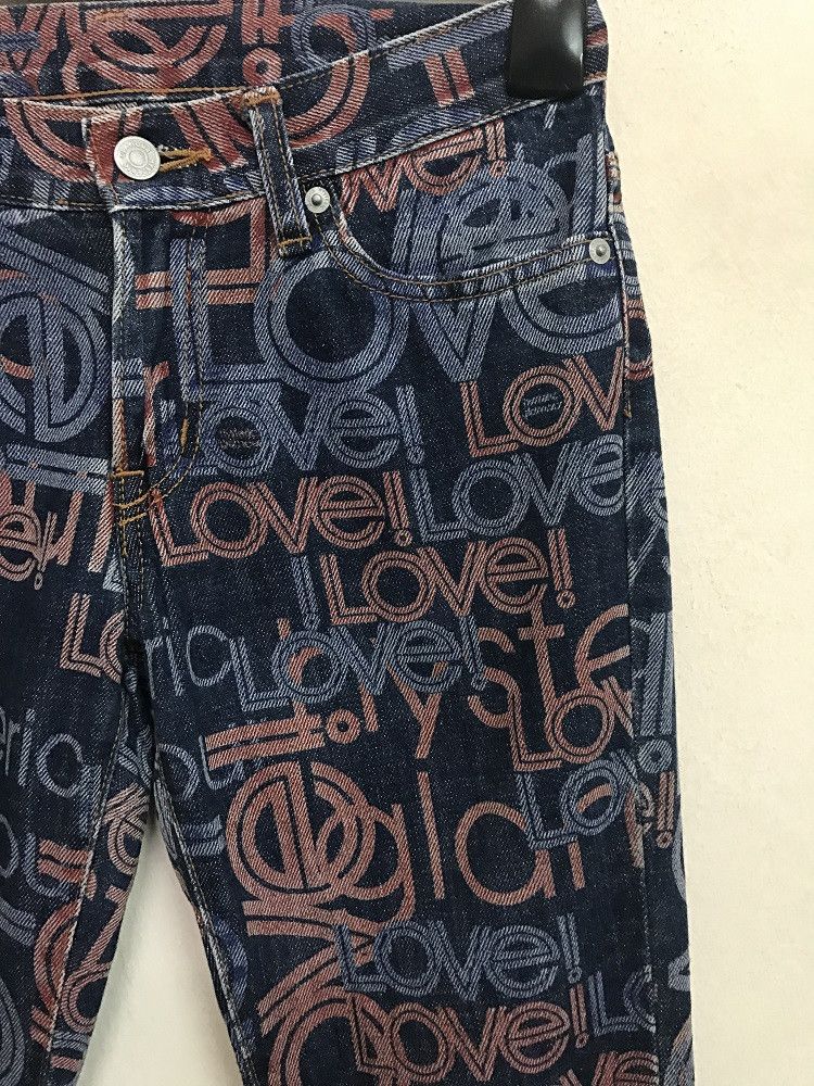Hysteric Glamour × Japanese Brand Hg Made in Japan All Print Psychedelic Denim Jeans Size US 28 / EU 44 - 3 Thumbnail
