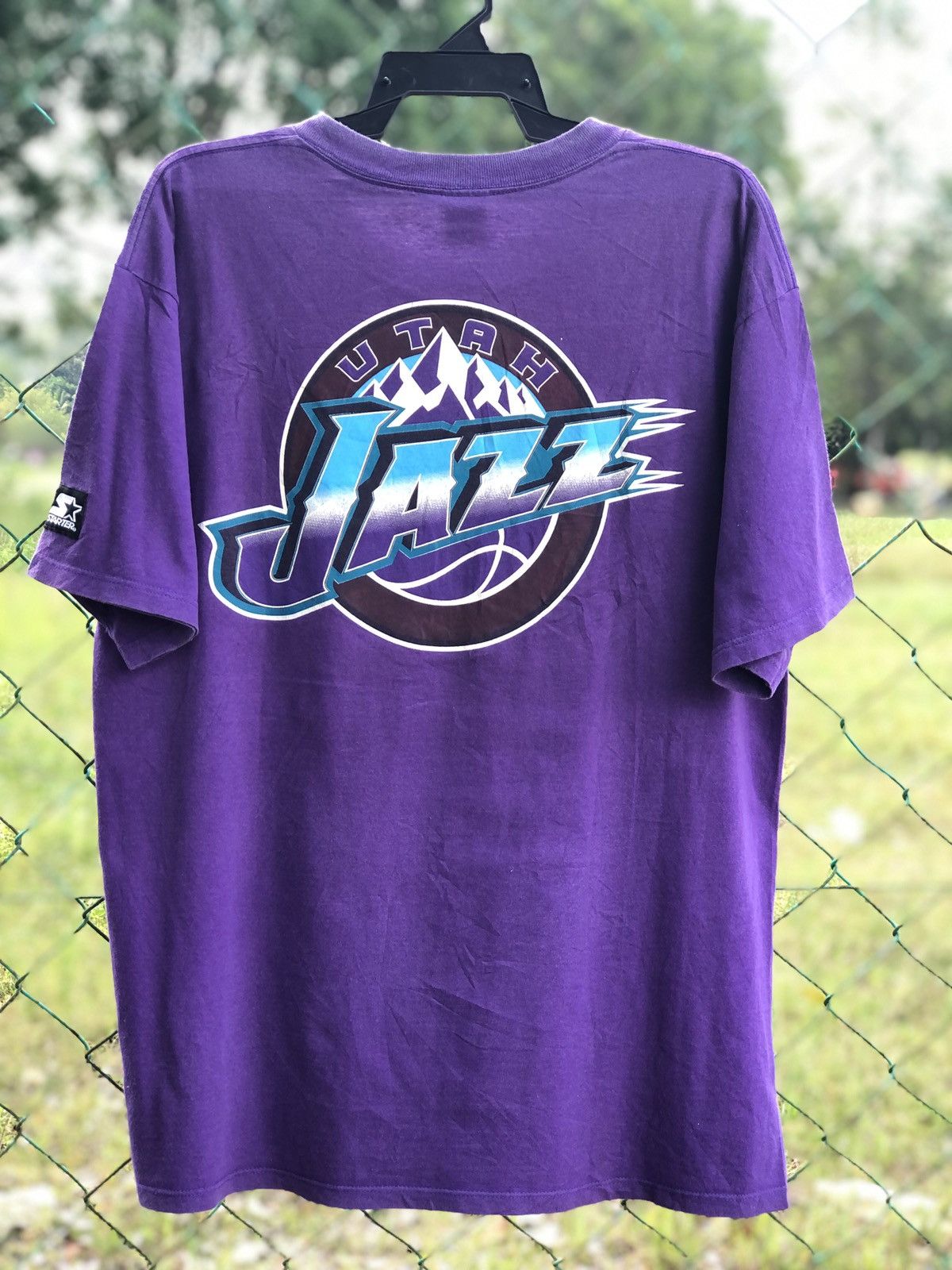 NBA Vintage 90s UTAH JAZZ NBA Basketball Tee Size US L / EU 52-54 / 3 - 1 Thumbnail