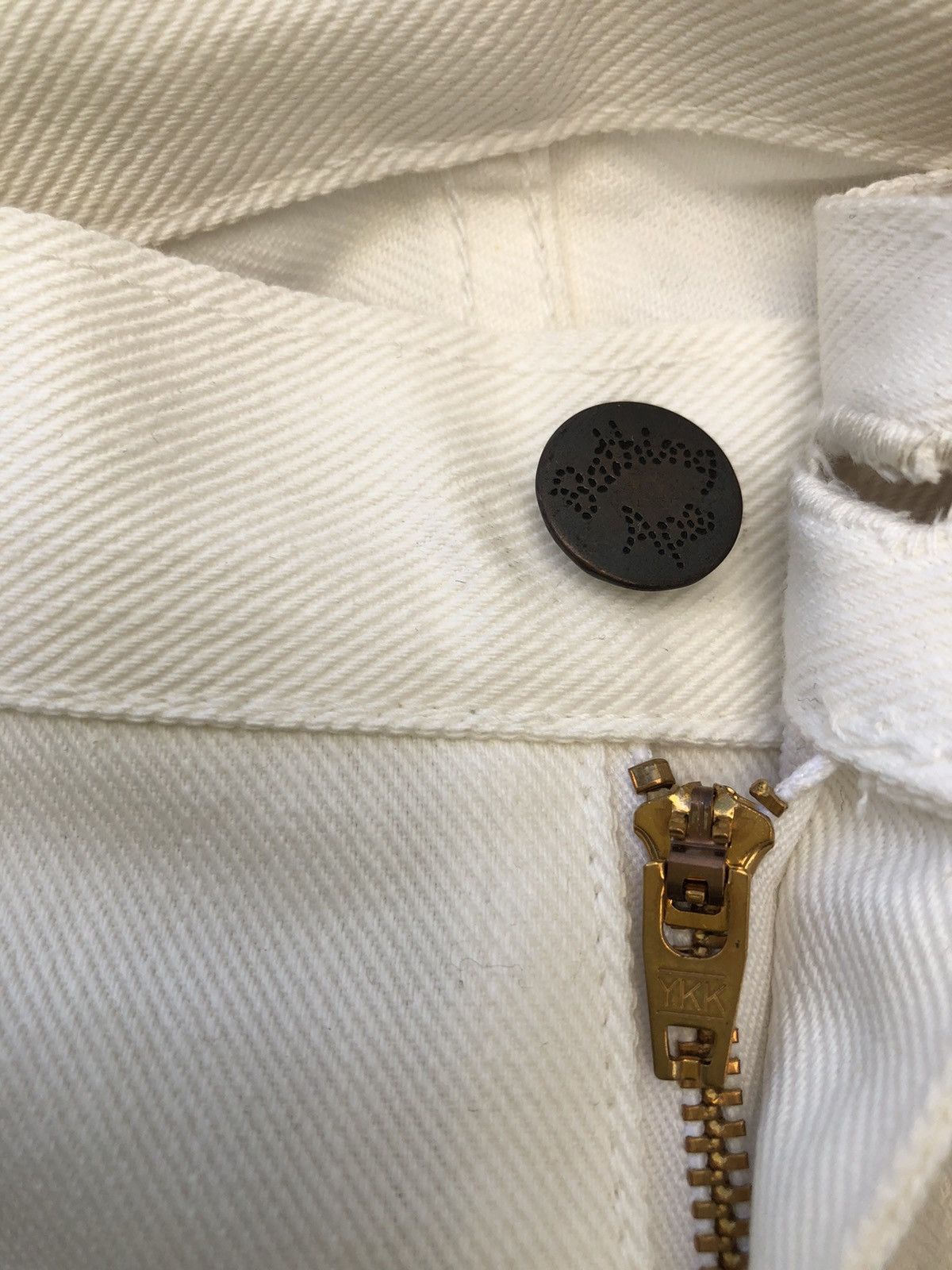 Bape NWT Vintage 2003 A Bathing Ape White Denim Bush Pant Jeans Size US 31 - 2 Thumbnail