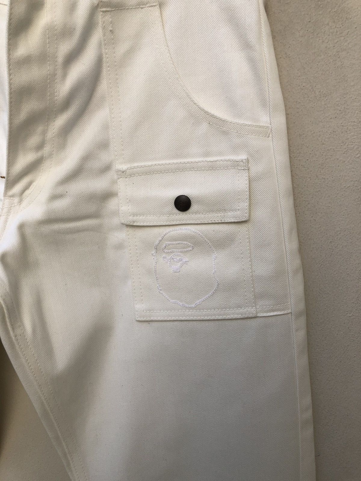 Bape NWT Vintage 2003 A Bathing Ape White Denim Bush Pant Jeans Size US 31 - 6 Thumbnail