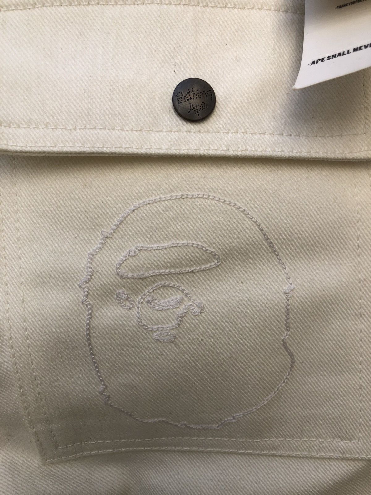Bape NWT Vintage 2003 A Bathing Ape White Denim Bush Pant Jeans Size US 31 - 17 Thumbnail