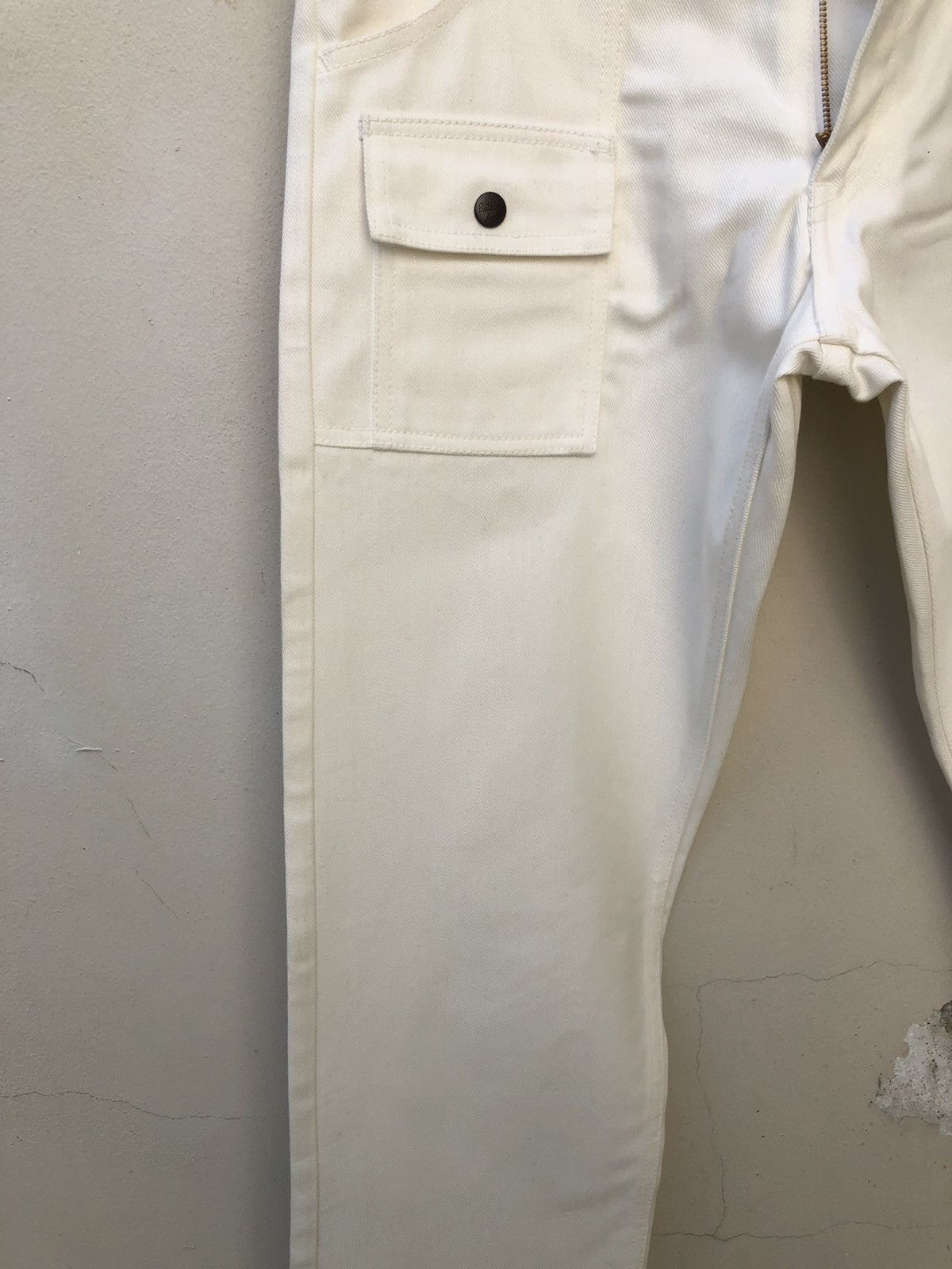 Bape NWT Vintage 2003 A Bathing Ape White Denim Bush Pant Jeans Size US 31 - 3 Thumbnail