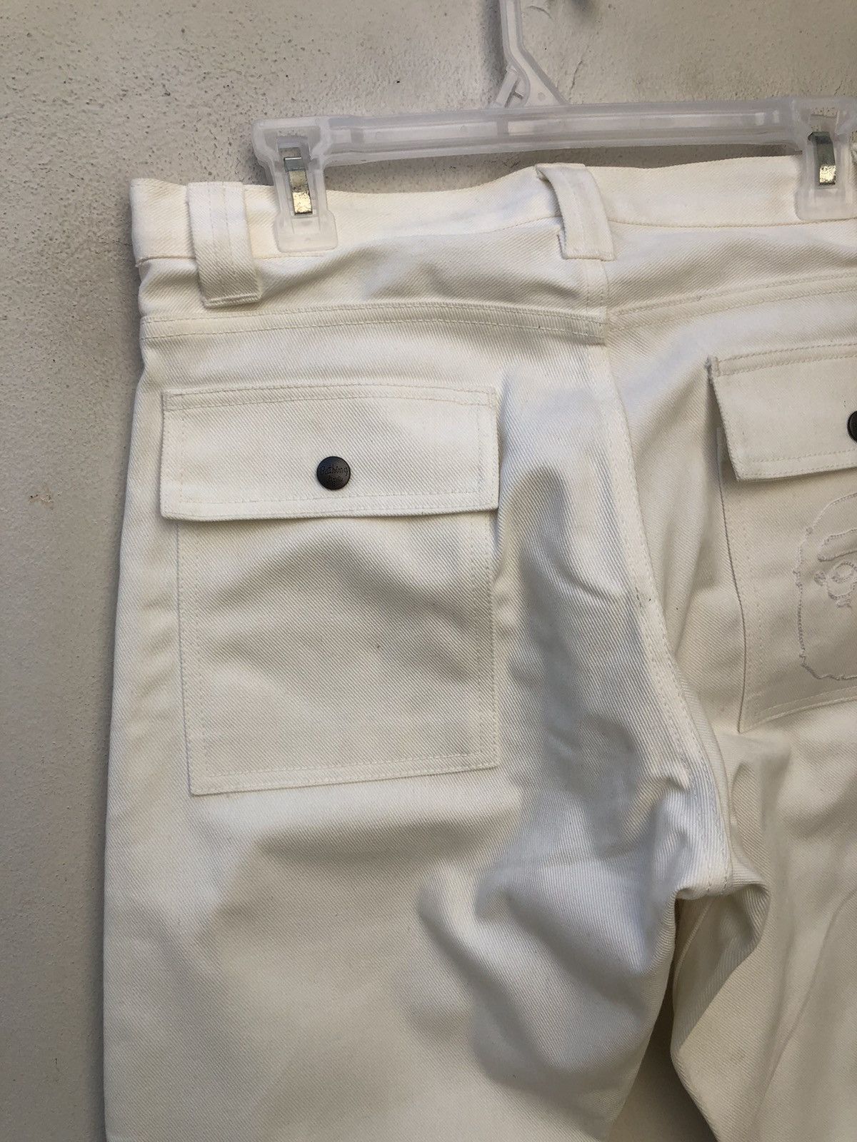 Bape NWT Vintage 2003 A Bathing Ape White Denim Bush Pant Jeans Size US 31 - 11 Thumbnail