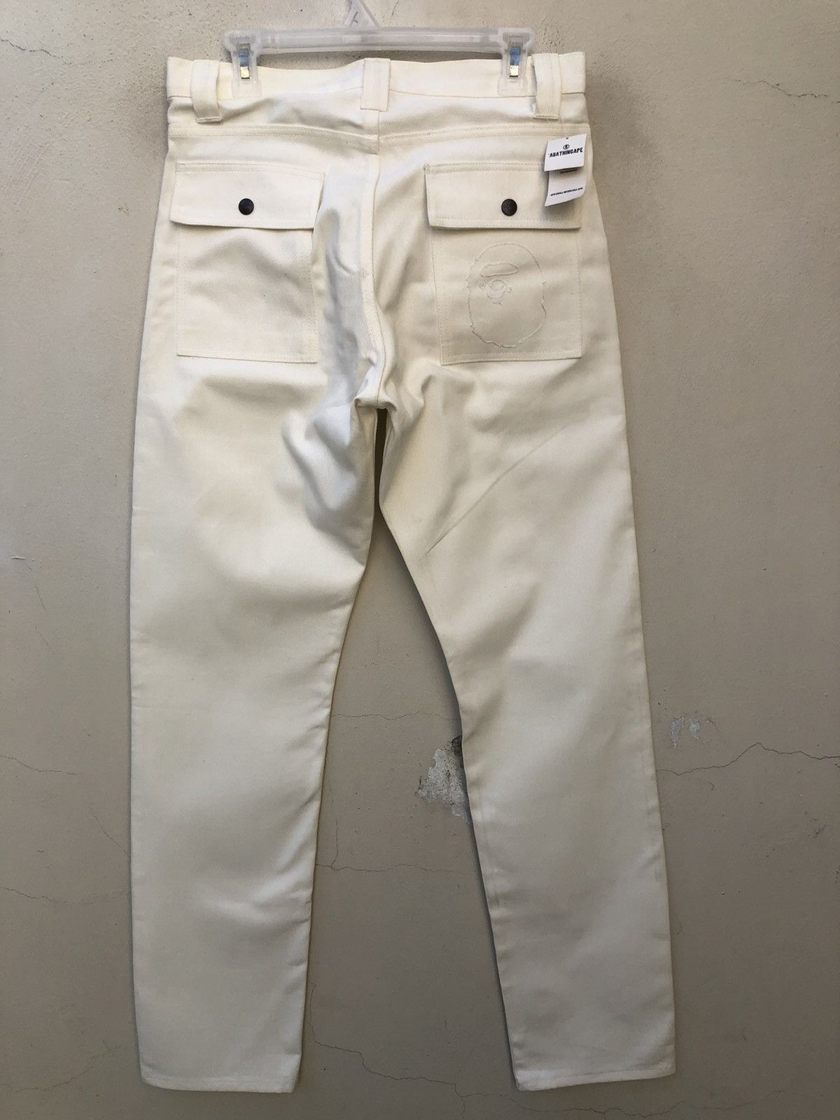 Bape NWT Vintage 2003 A Bathing Ape White Denim Bush Pant Jeans Size US 31 - 10 Thumbnail