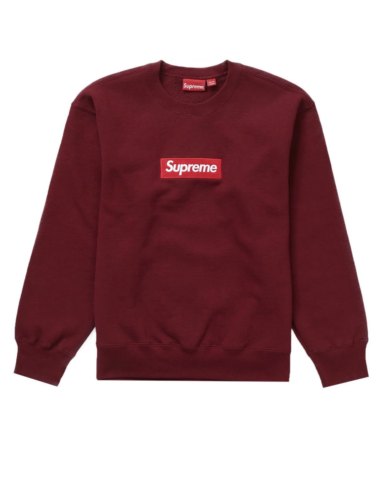 Supreme Supreme Box Logo Crewneck Cardinal Size US M / EU 48-50 / 2 - 1 Thumbnail
